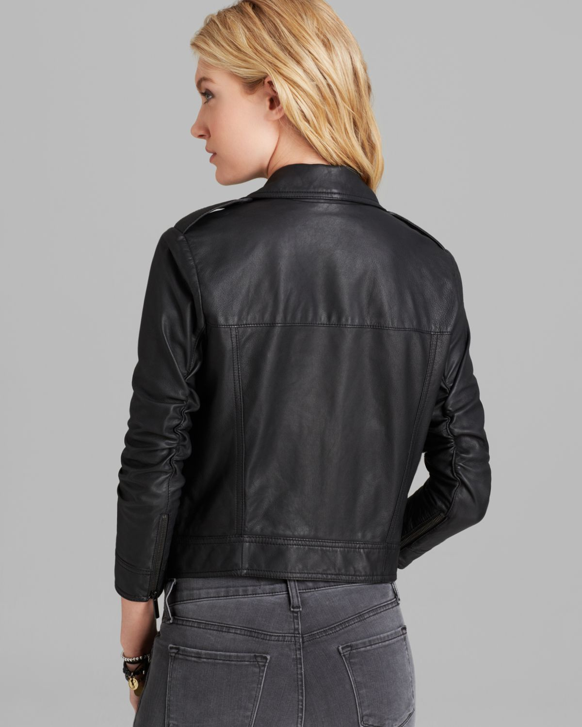 Lyst Elizabeth and james Jacket Erwan Leather in Black