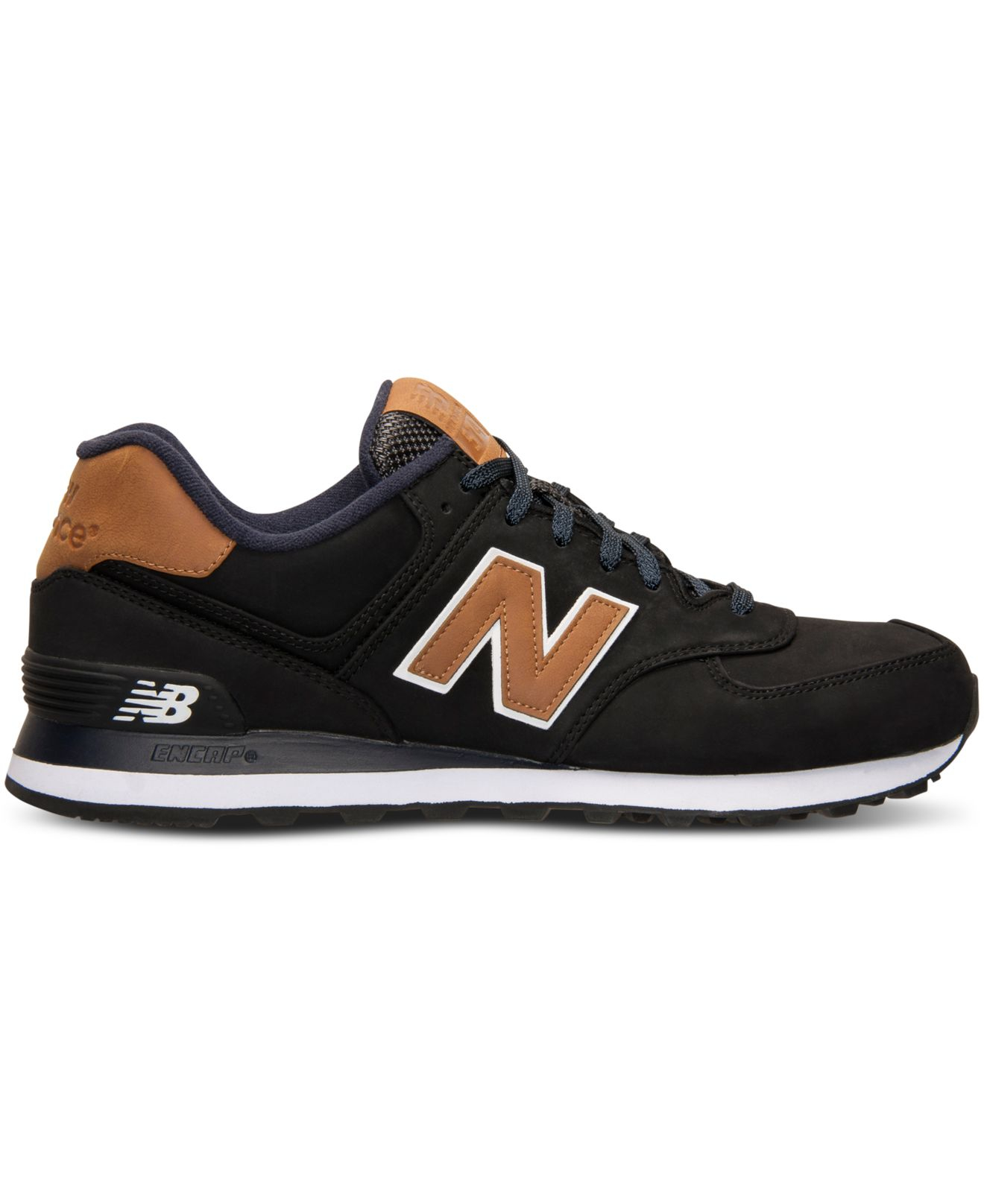 Lyst - New Balance Men's 574 Casual Sneakers From Finish Line in Black ...