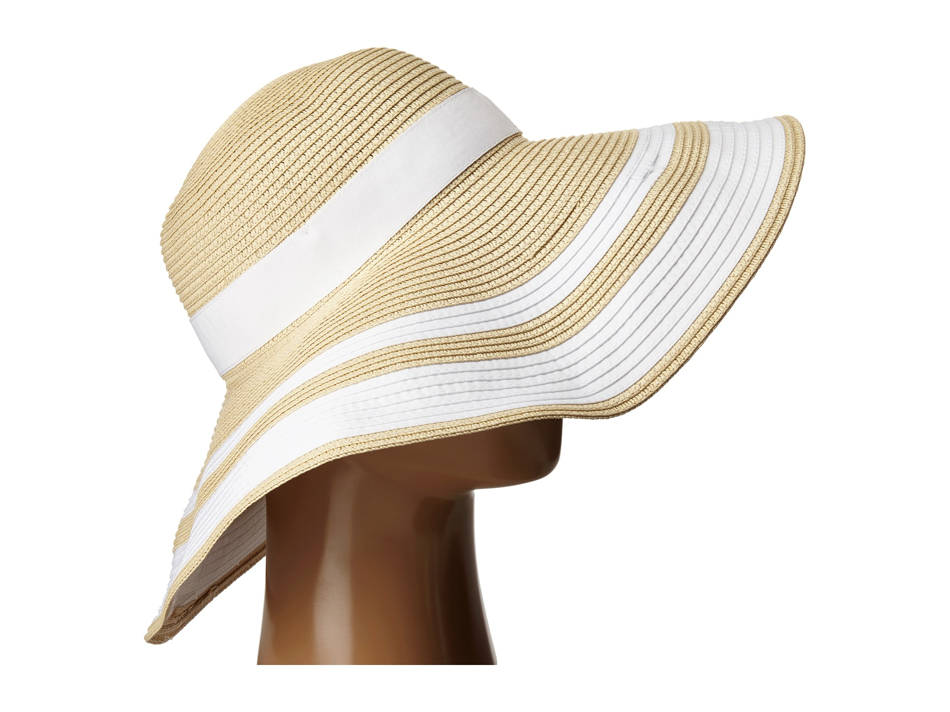 Lauren by ralph lauren Paper Straw Bright & Natural Sun Hat in Natural
