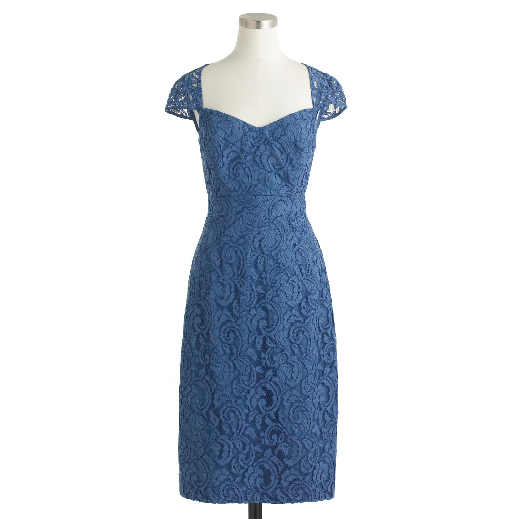 Lyst J Crew Tinsley Dress In Leavers Lace In Blue