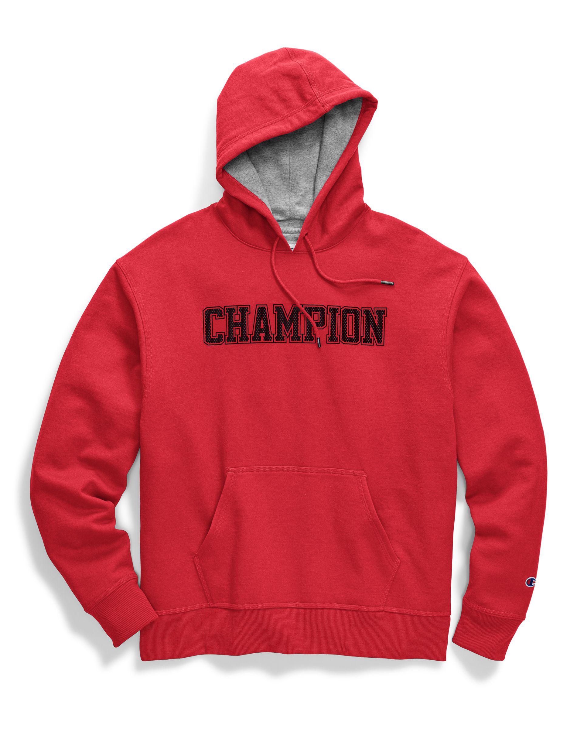 champion men's powerblend fleece logo sweatshirt