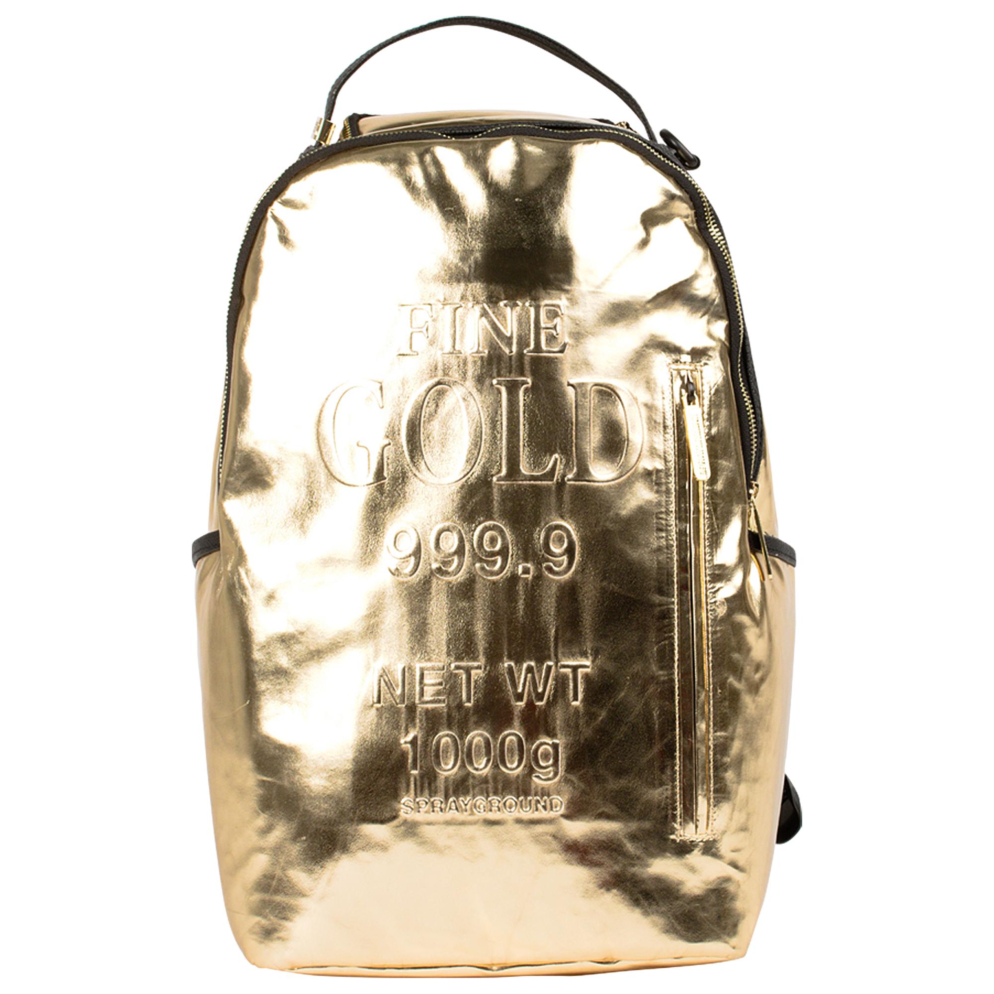 Sprayground Fine Gold Backpack in Metallic - Lyst