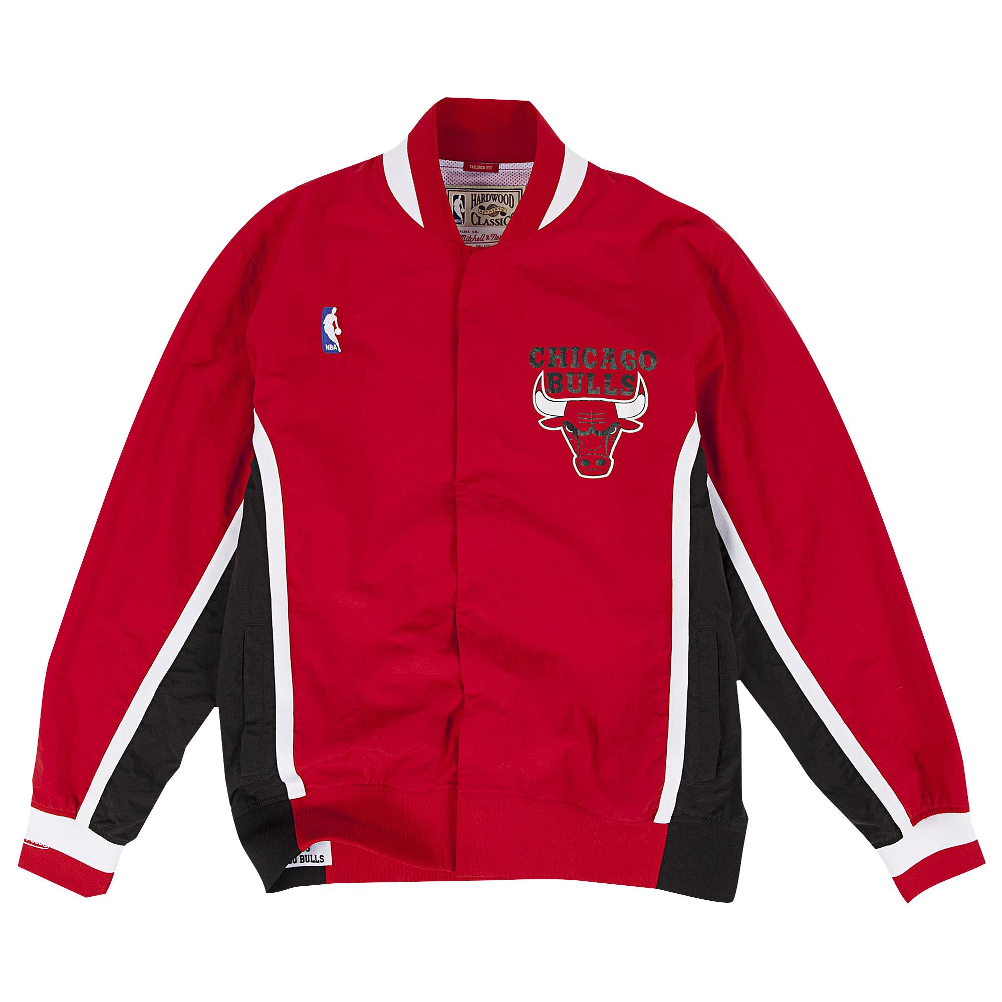 Mitchell & Ness Chicago Bulls Nba Authentic Warm-up Jacket in Red for ...