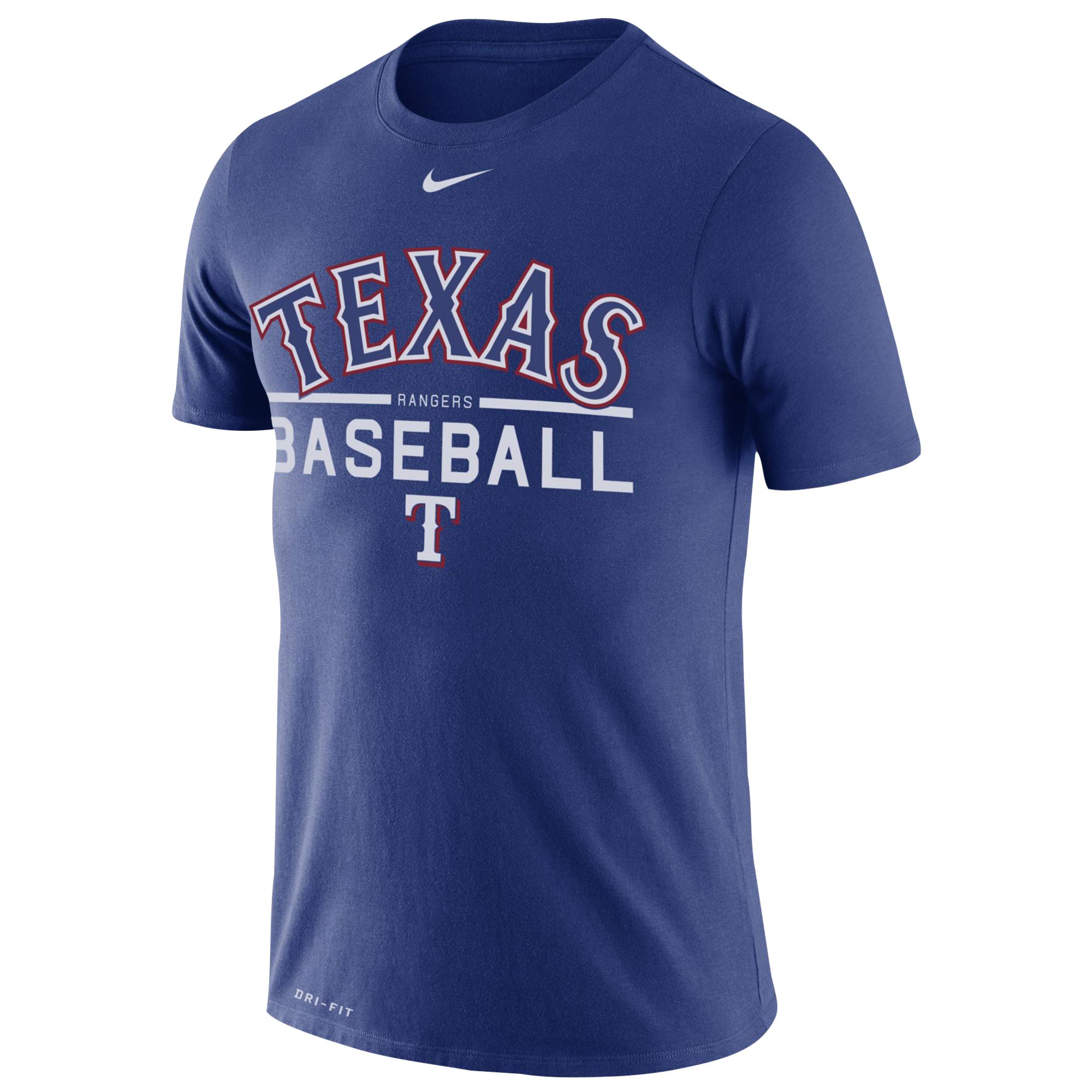 Nike Texas Rangers Mlb Practice T-shirt in Blue for Men - Lyst