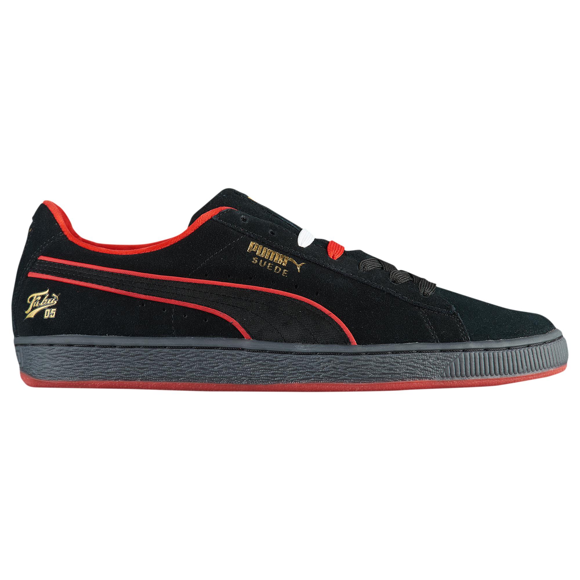 black suede pumas men's