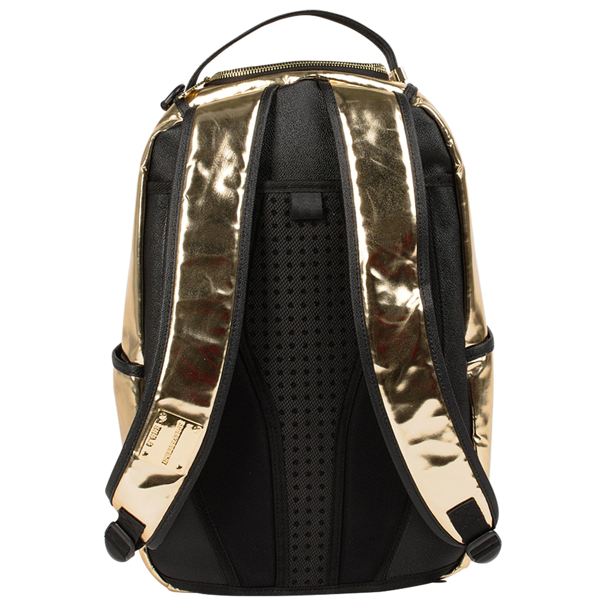 Sprayground Fine Gold Backpack in Metallic - Lyst