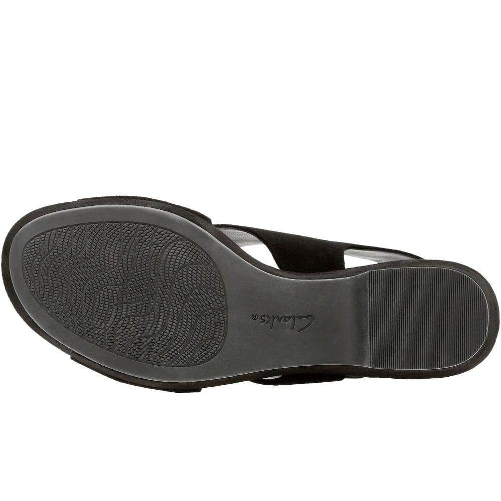 Lyst - Clarks Maritsa Lara Womens Wide Fit Heeled Sandals in Black