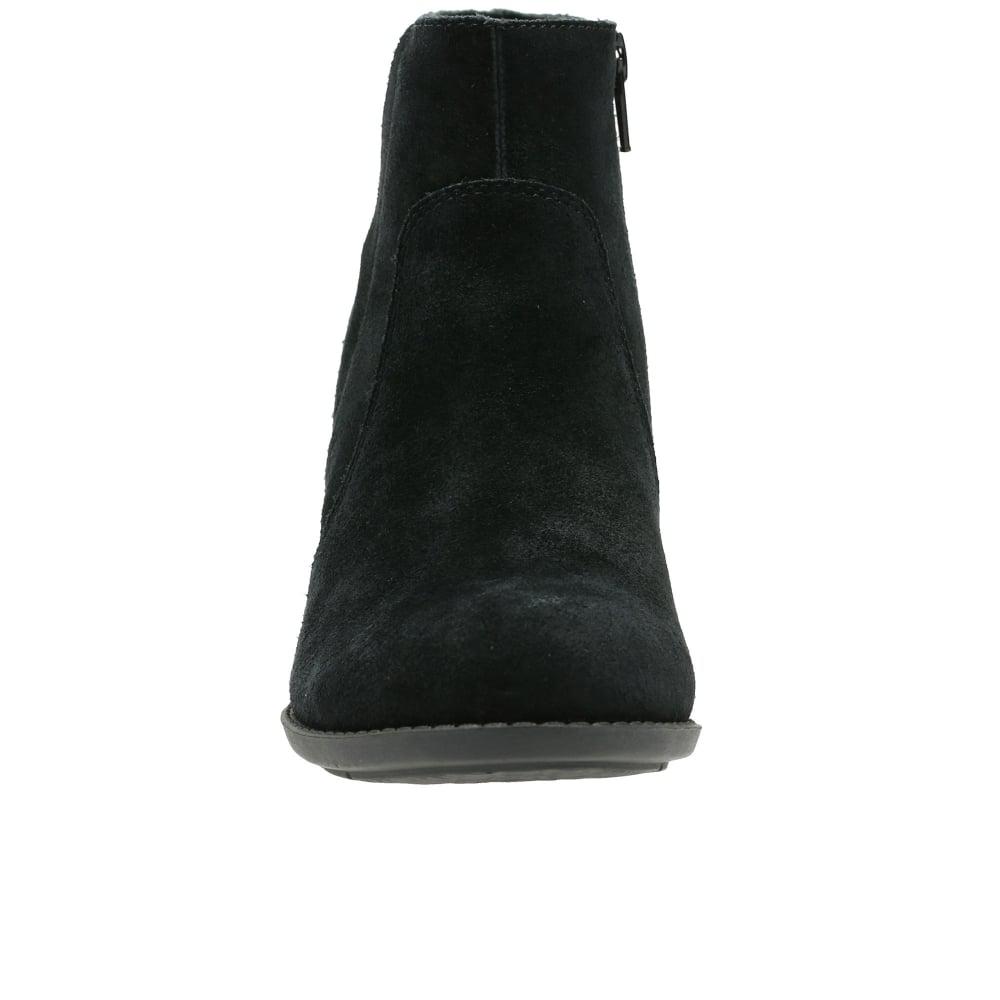 Lyst - Clarks Enfield Senya Womens Suede Ankle Boots in Black