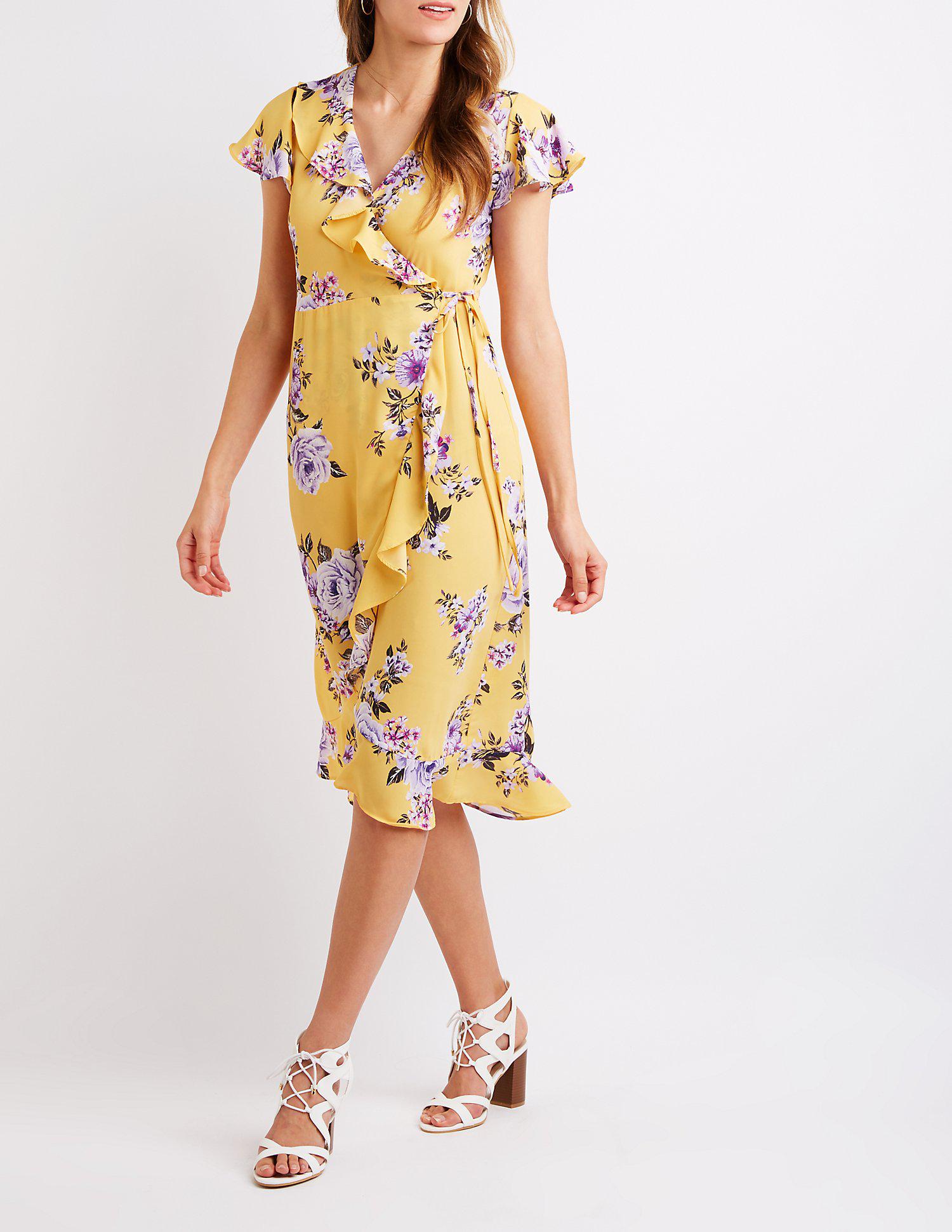 charlotte russe yellow dress