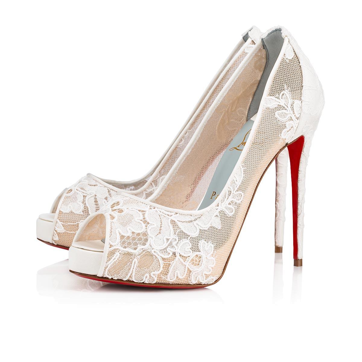 Lyst Christian Louboutin Very Lace in White