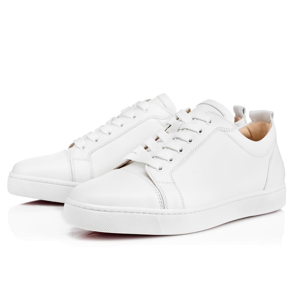 Lyst - Christian Louboutin Louis Junior Leather Low-Top Sneakers in ...