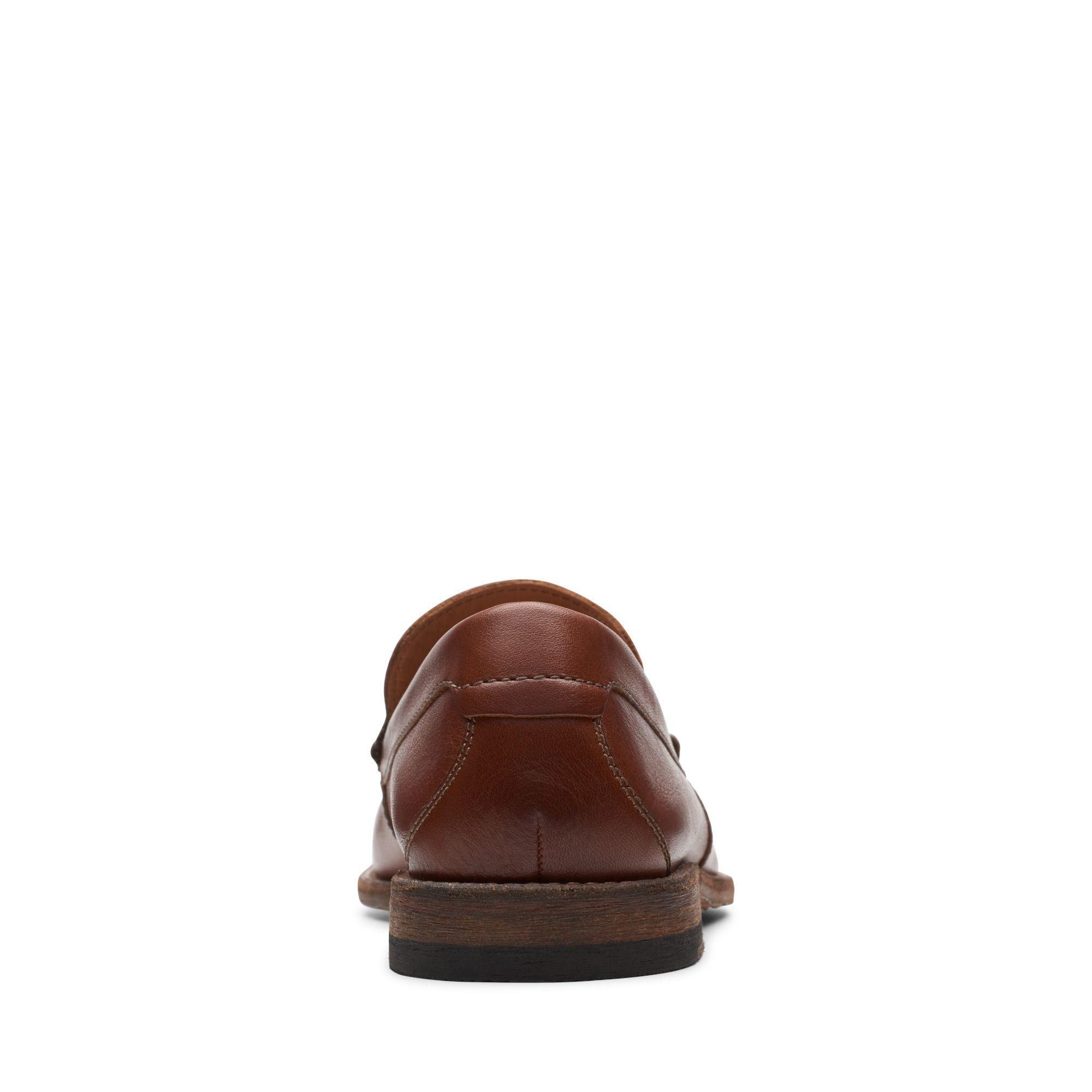 Clarks Leather Pace Barnes in Dark Tan Leather (Brown) for Men - Lyst