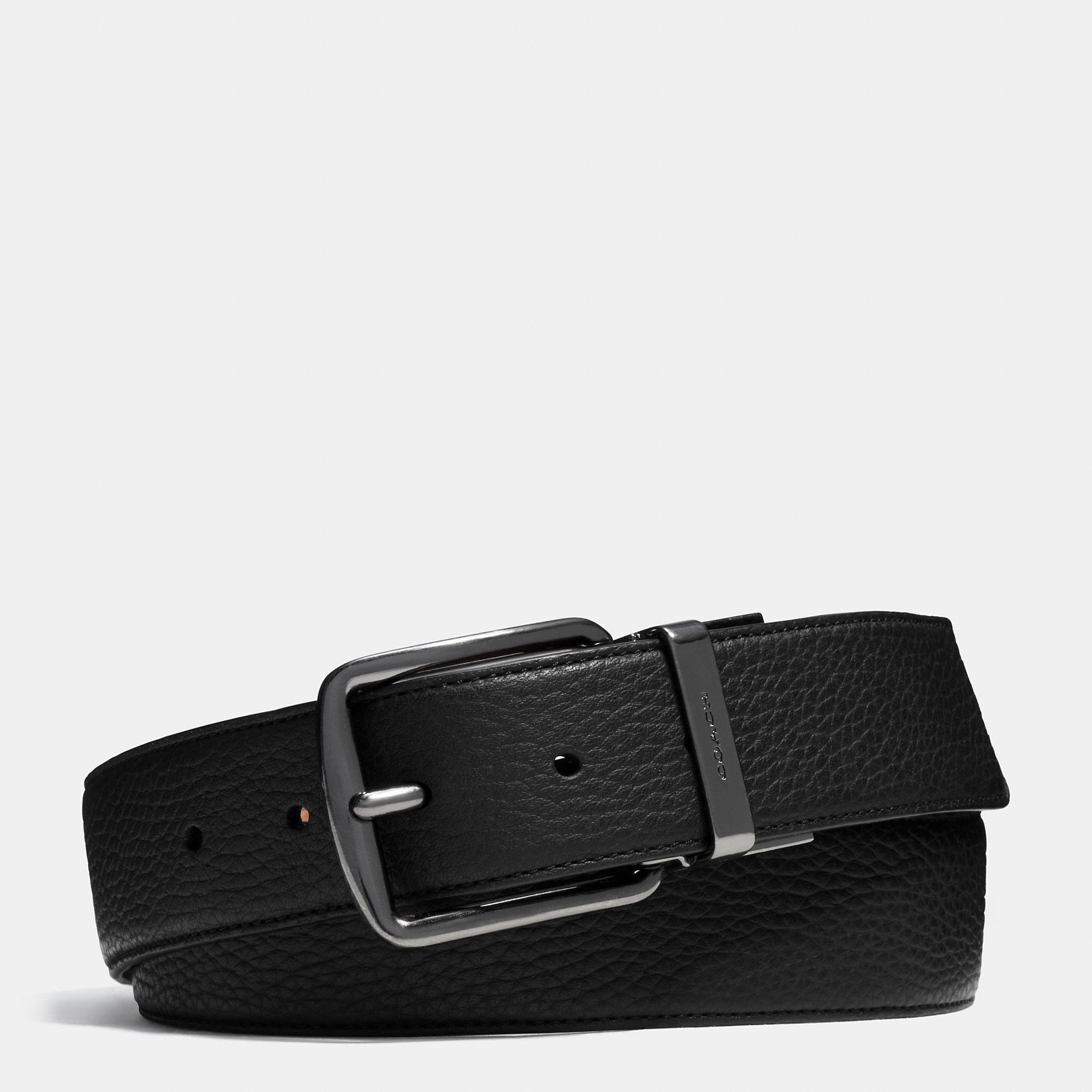 Coach Wide Cut-to-size Reversible Leather Belt in Black for Men | Lyst