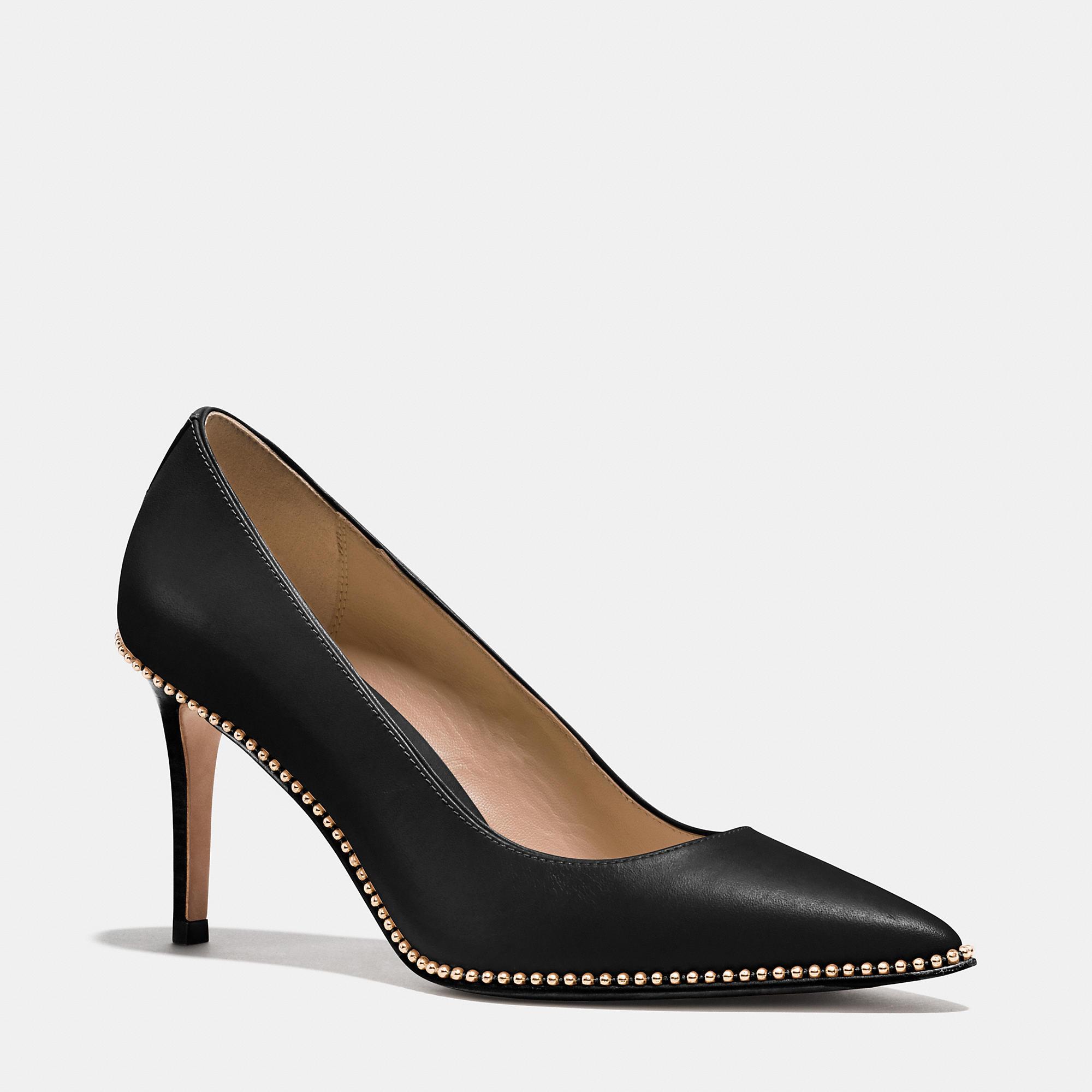 Lyst Coach Smith Beadchain Heel in Black