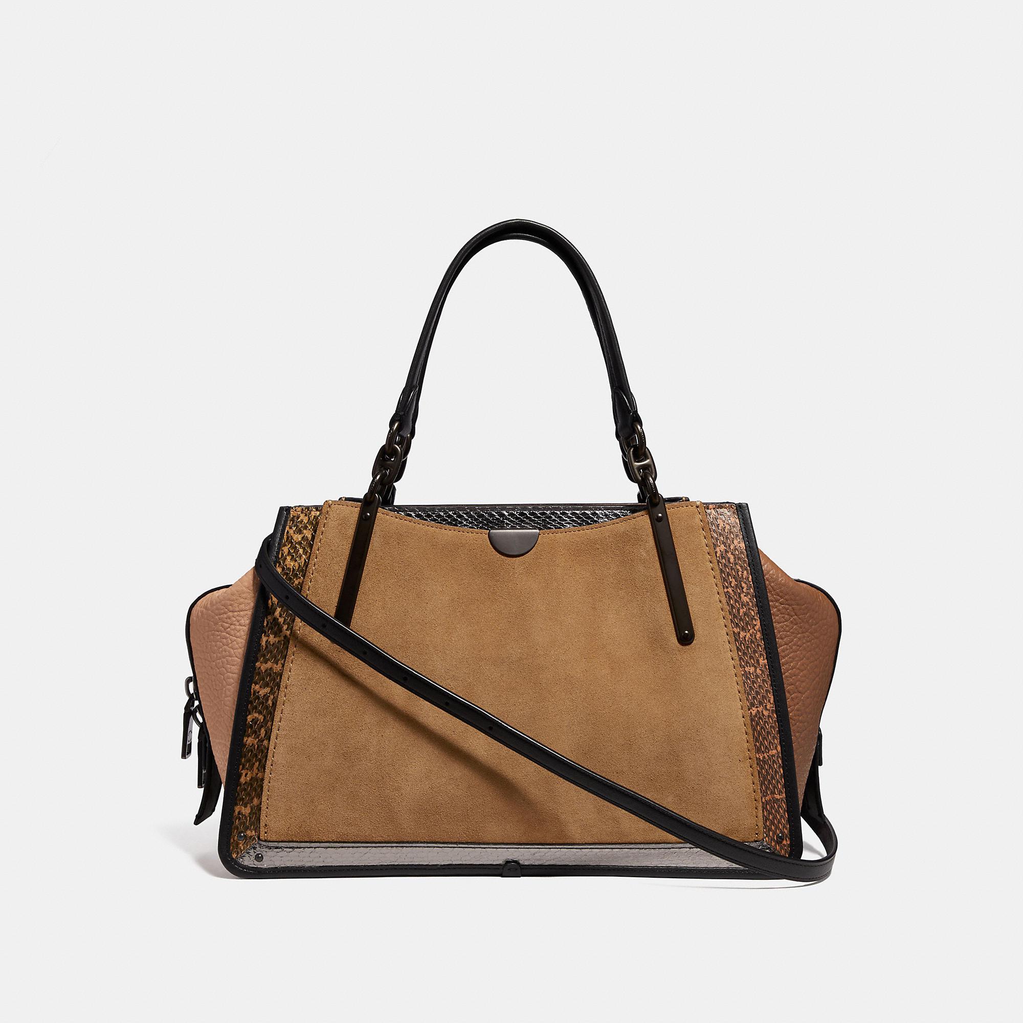 Lyst Coach Dreamer 36 In Colorblock With Snakeskin Detail Coach