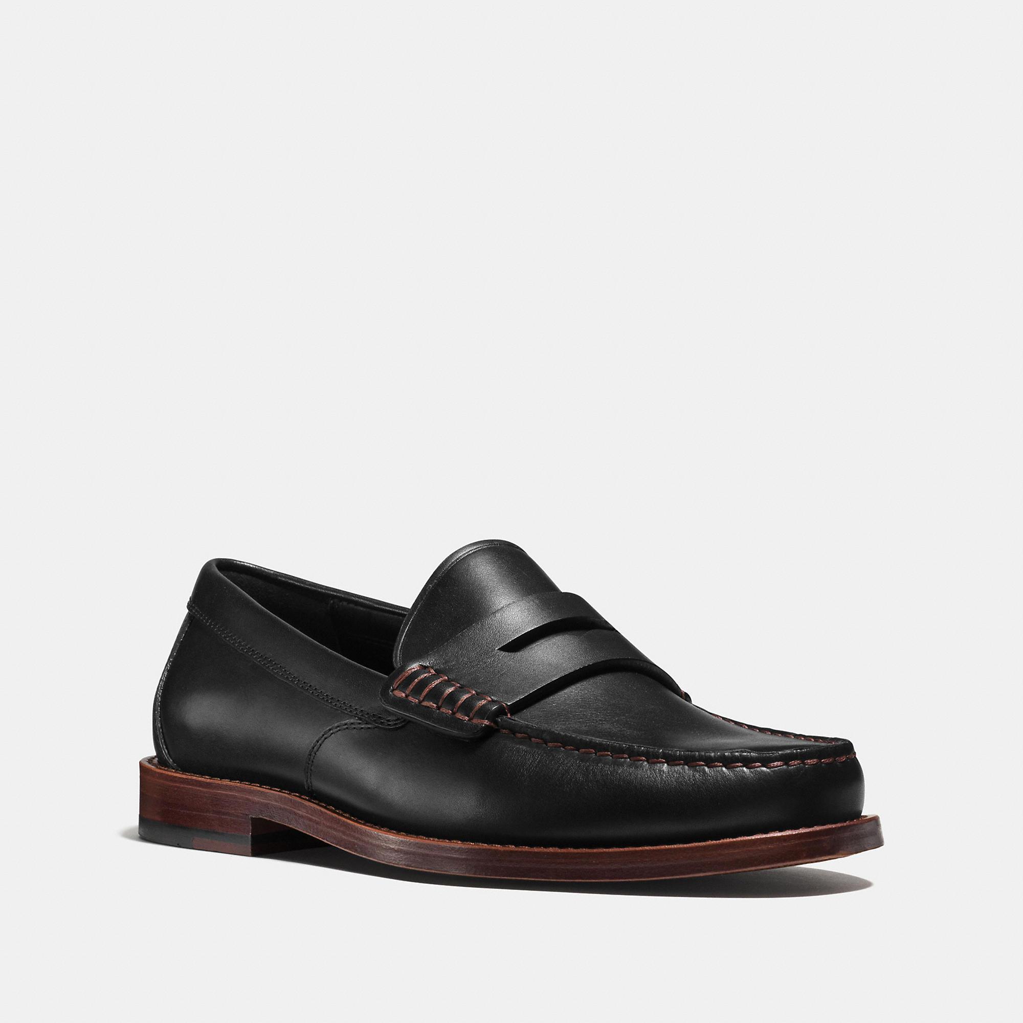 Lyst Coach Manhattan Leather Loafer in Black for Men