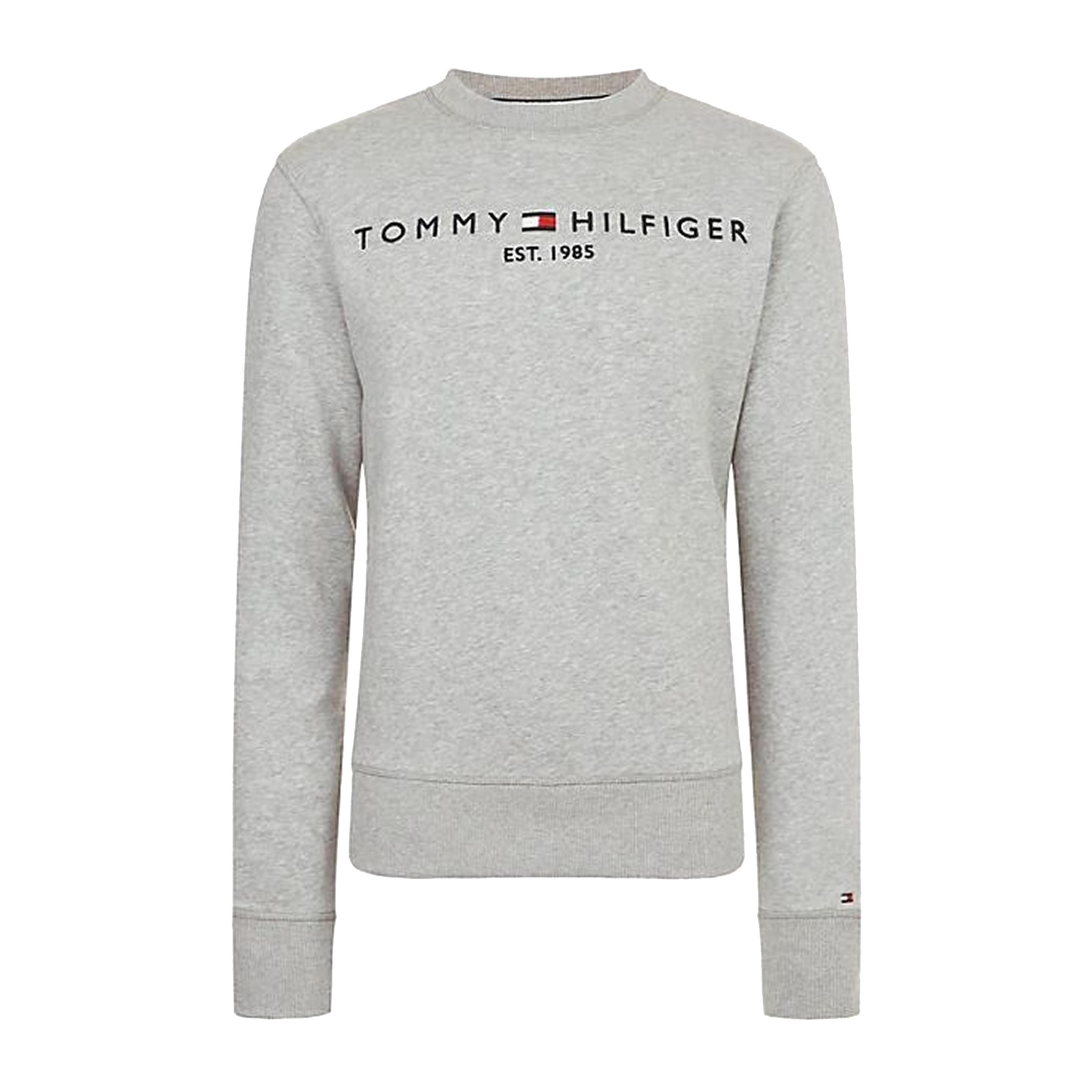 Tommy Hilfiger Logo Sweater in Gray for Men - Lyst
