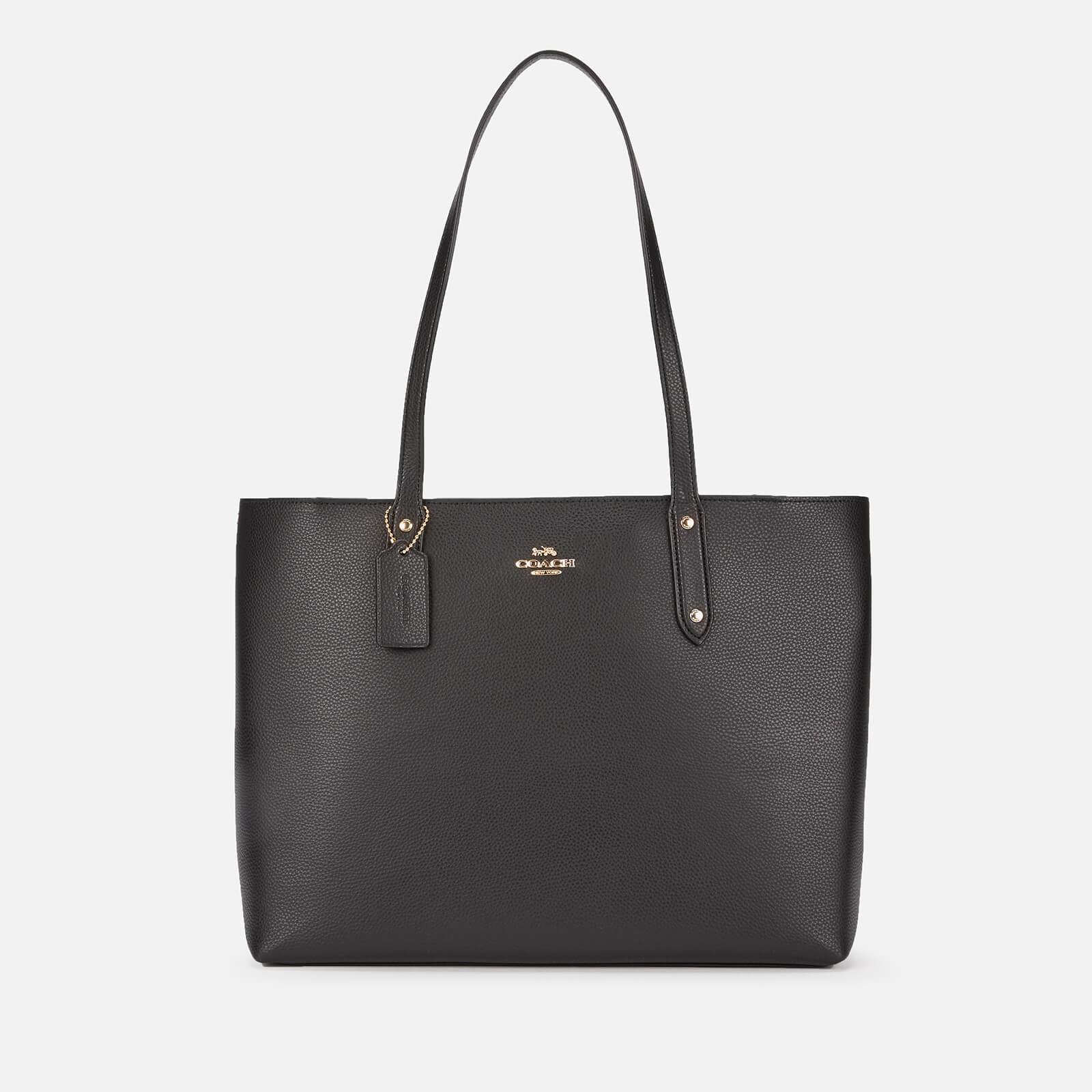 COACH Leather Central Tote Bag With Zip in Black - Lyst