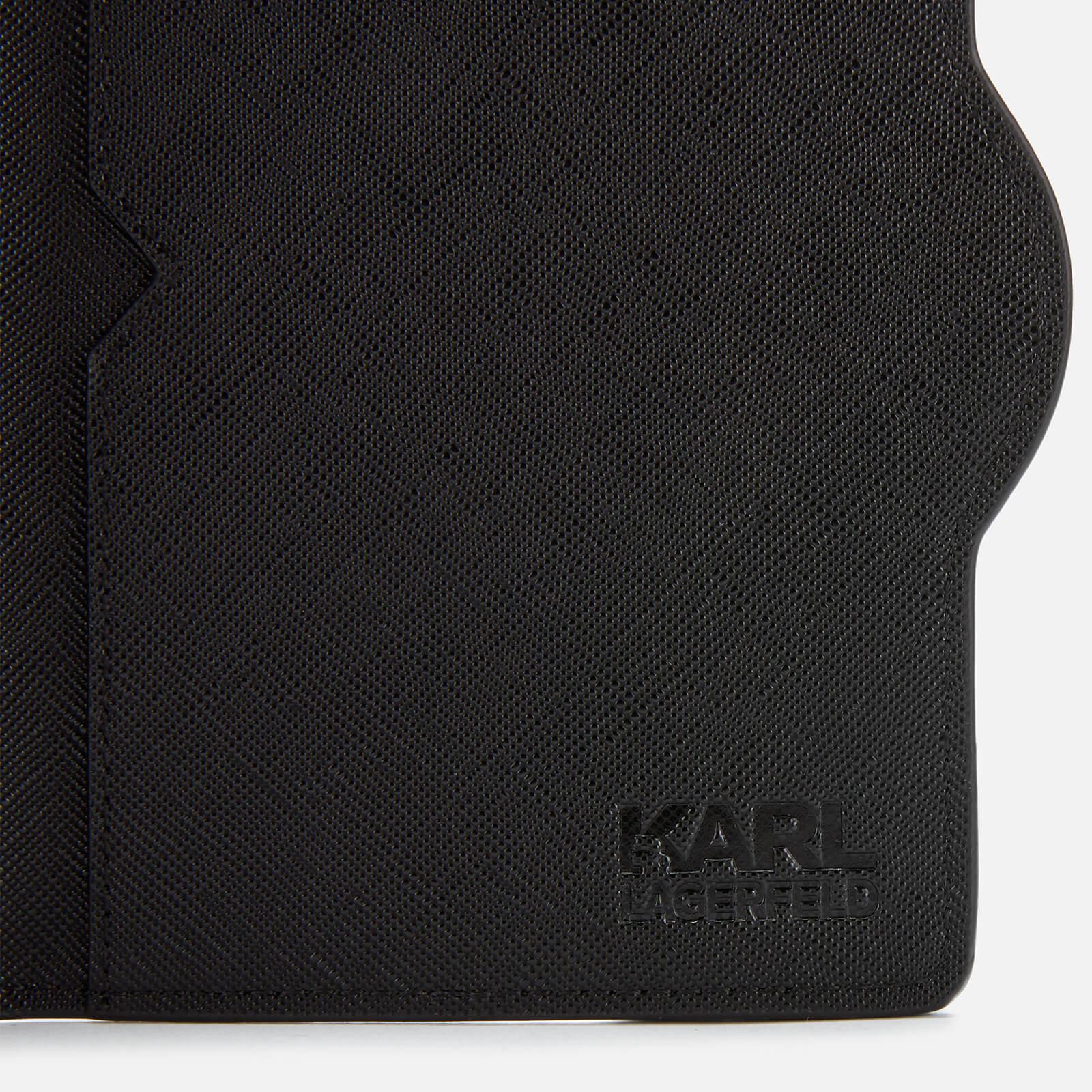 Karl Lagerfeld Leather K/ikonik Passport Holder in Black Save 26 Lyst