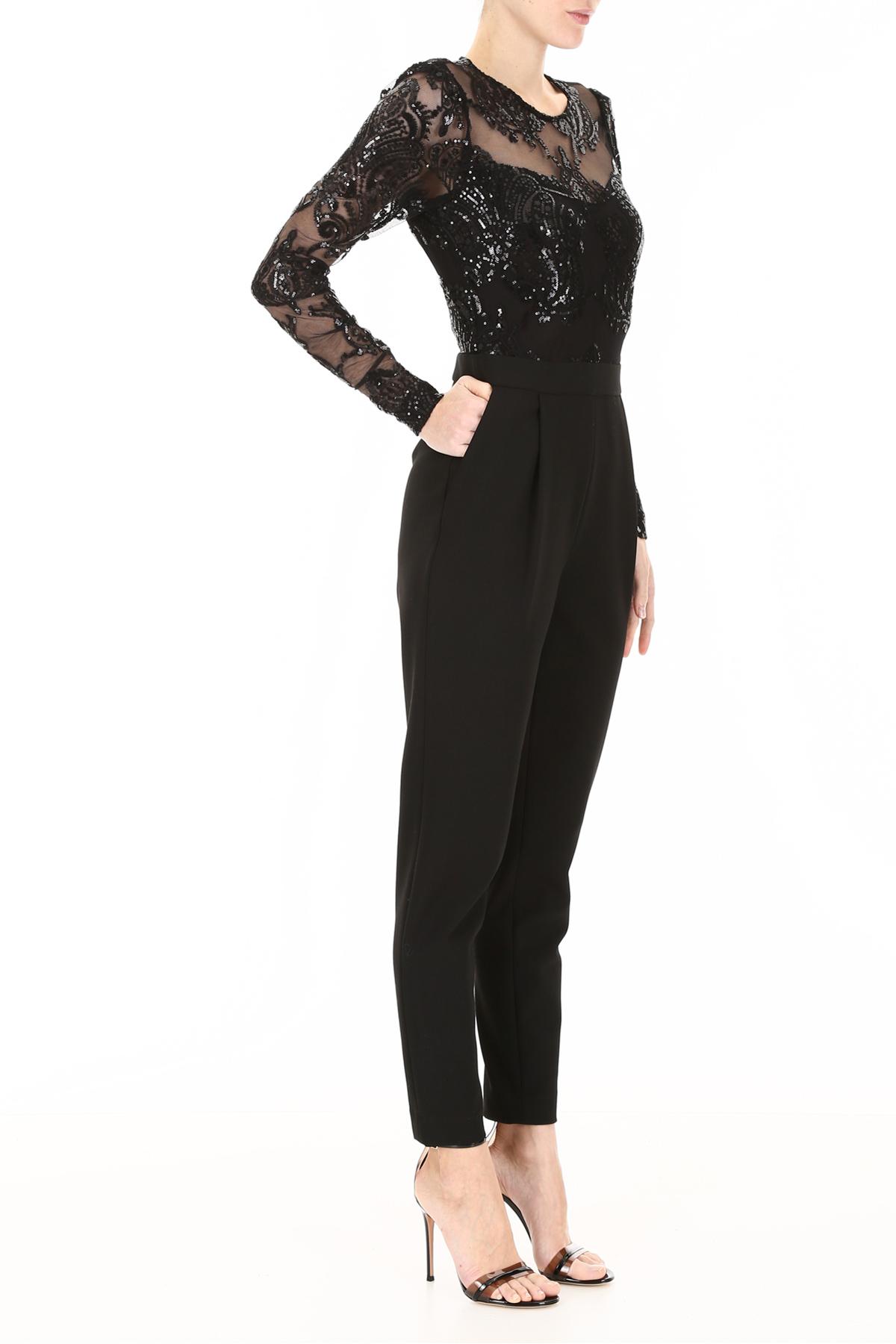 Lyst - MICHAEL Michael Kors Jumpsuit With Sequins in Black