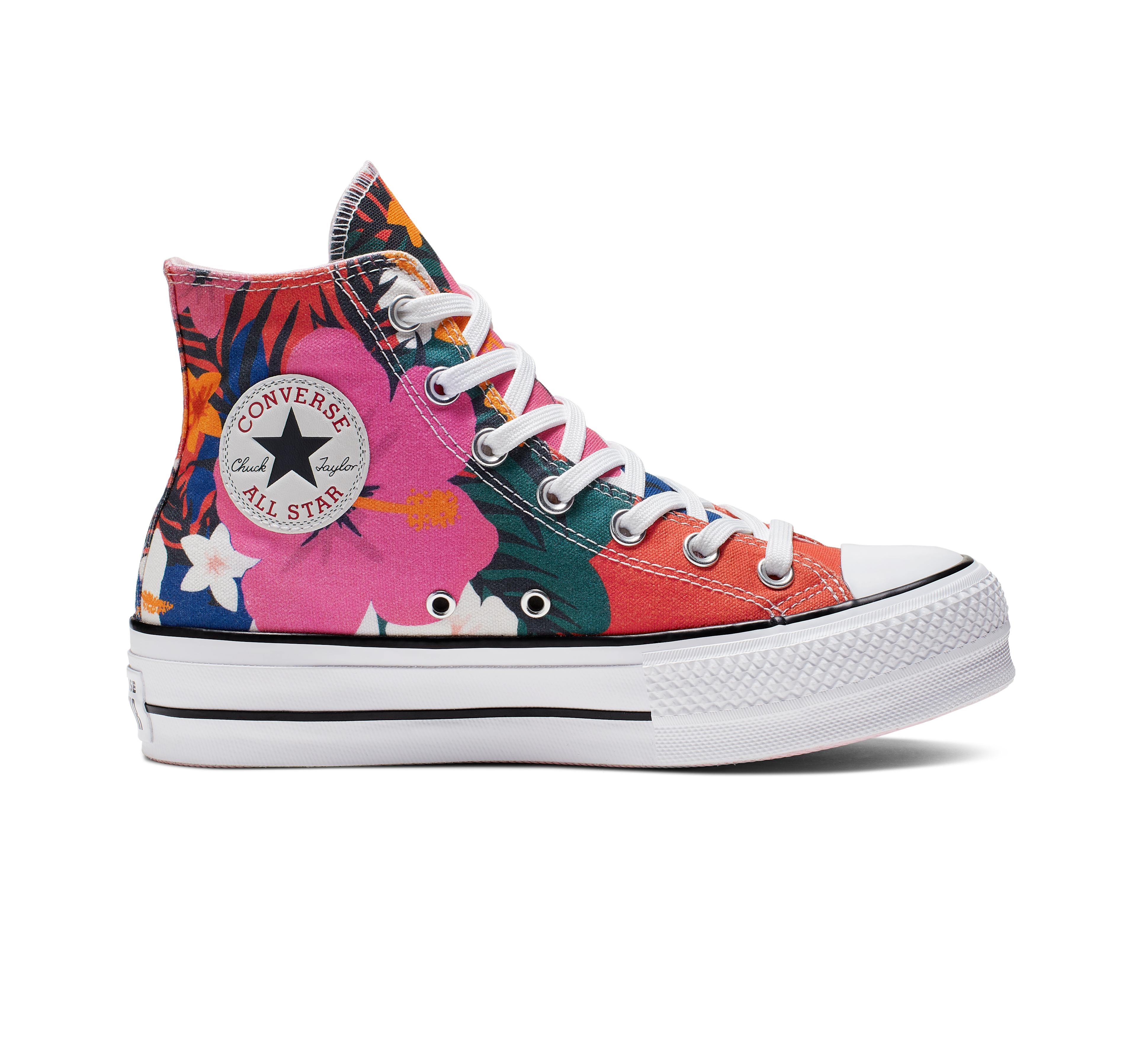 converse chuck taylor all star move platform high top pink