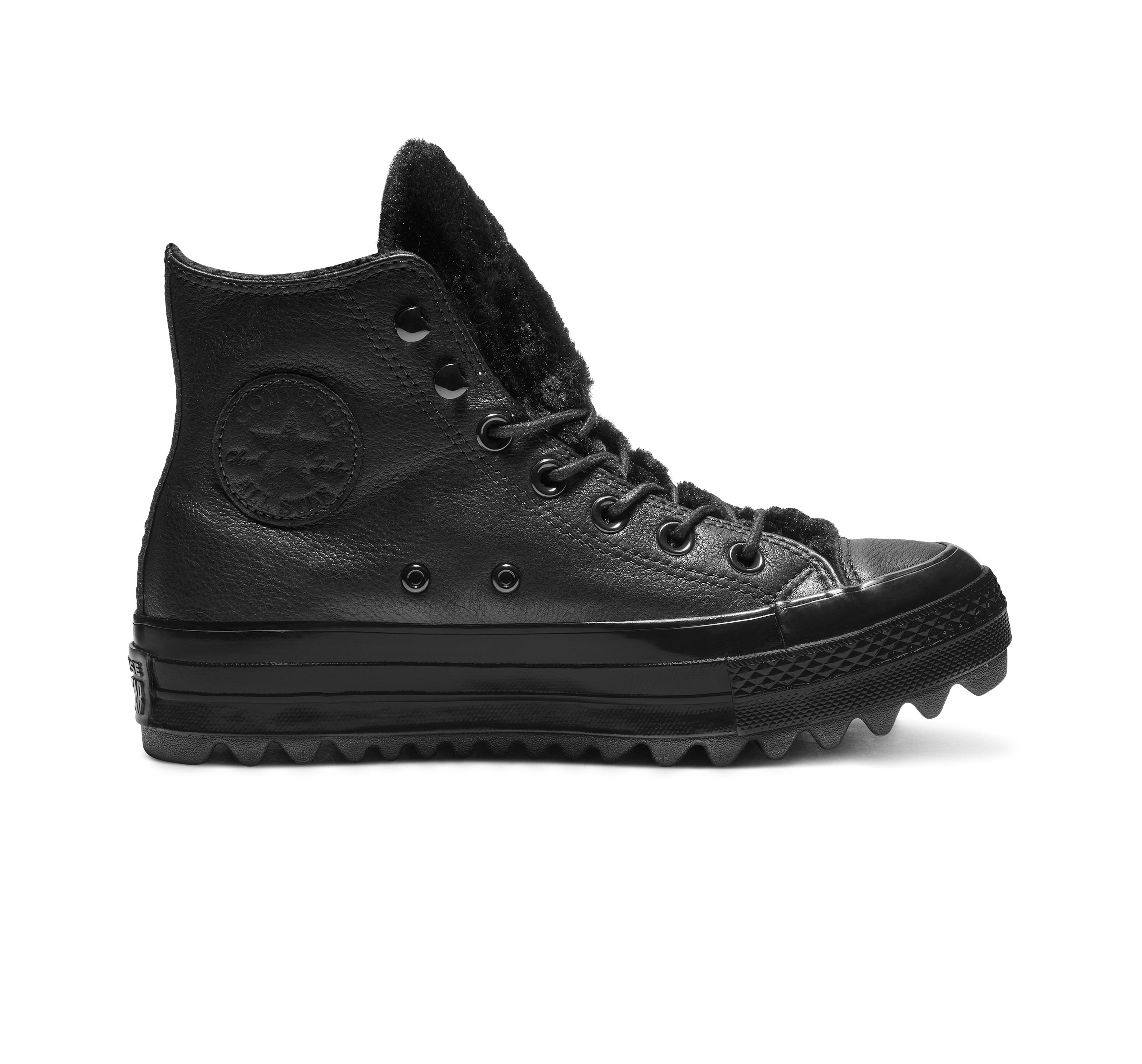 Converse Chuck Taylor All Star Street Warmer Ripple High Top in Black