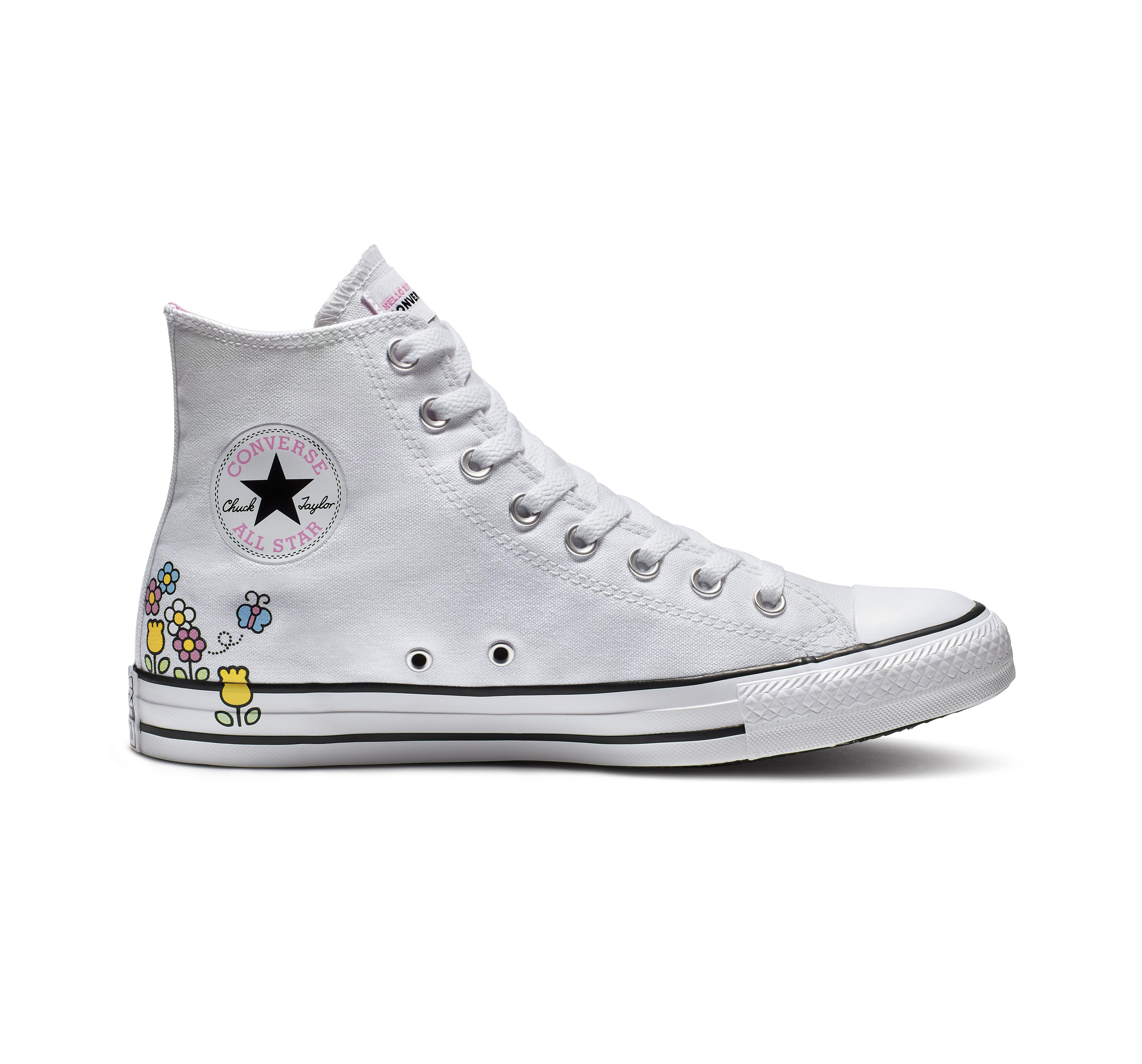 Converse X Hello Kitty Chuck Taylor All Star High Top in White - Lyst