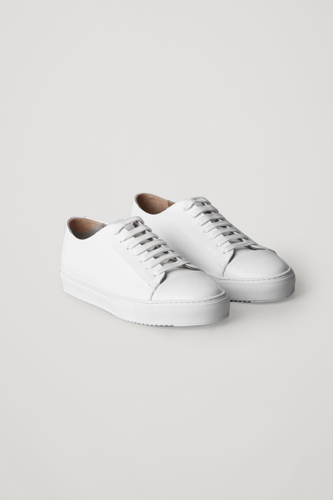 COS Thick-soled Leather Sneakers in White for Men - Lyst