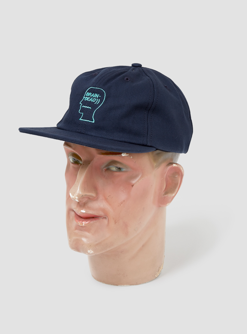 herringbone logo hat navy navy 97463f6b