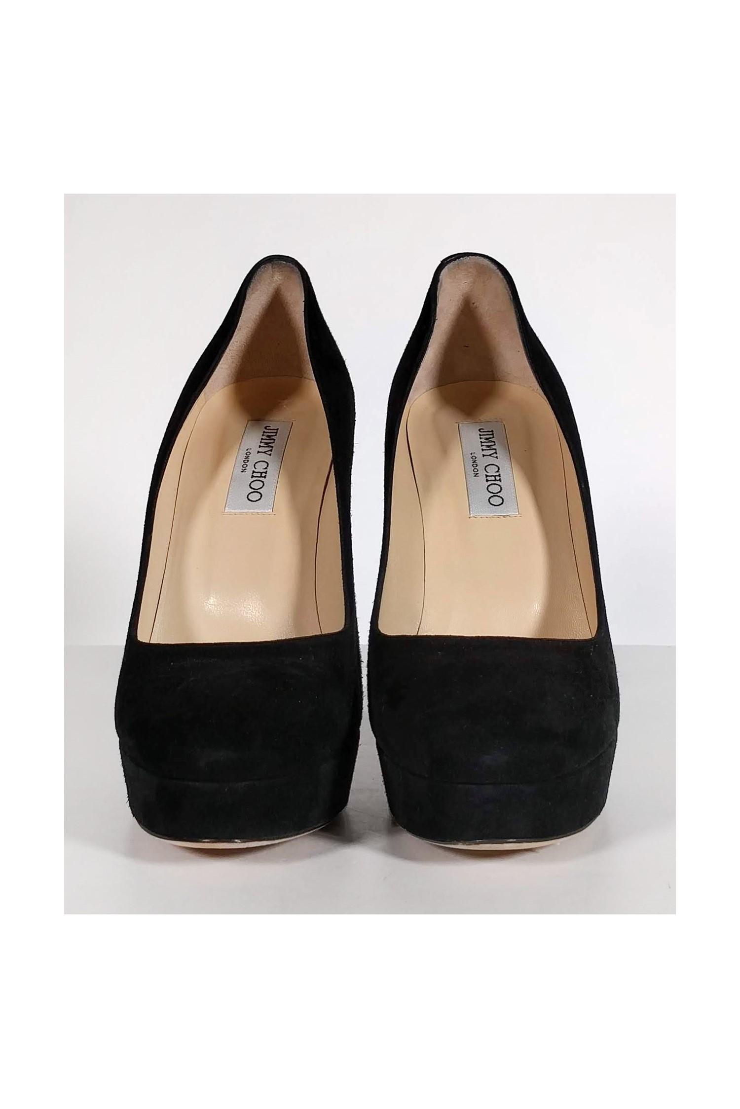 Jimmy Choo Tan and Black Platforms Regular (M, B) Listed By Luxury Shoes by 7Fox - Tradesy