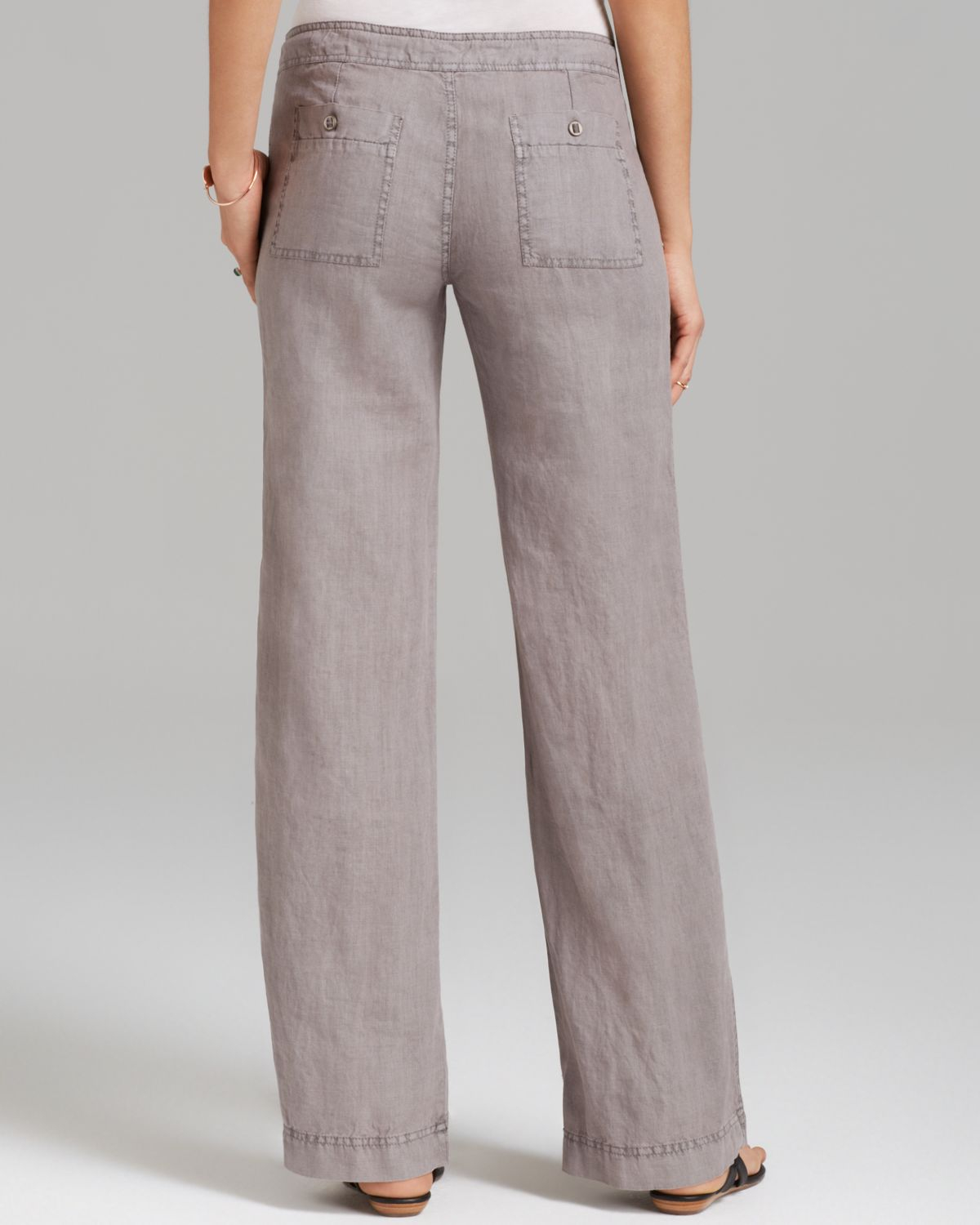 grey linen pants