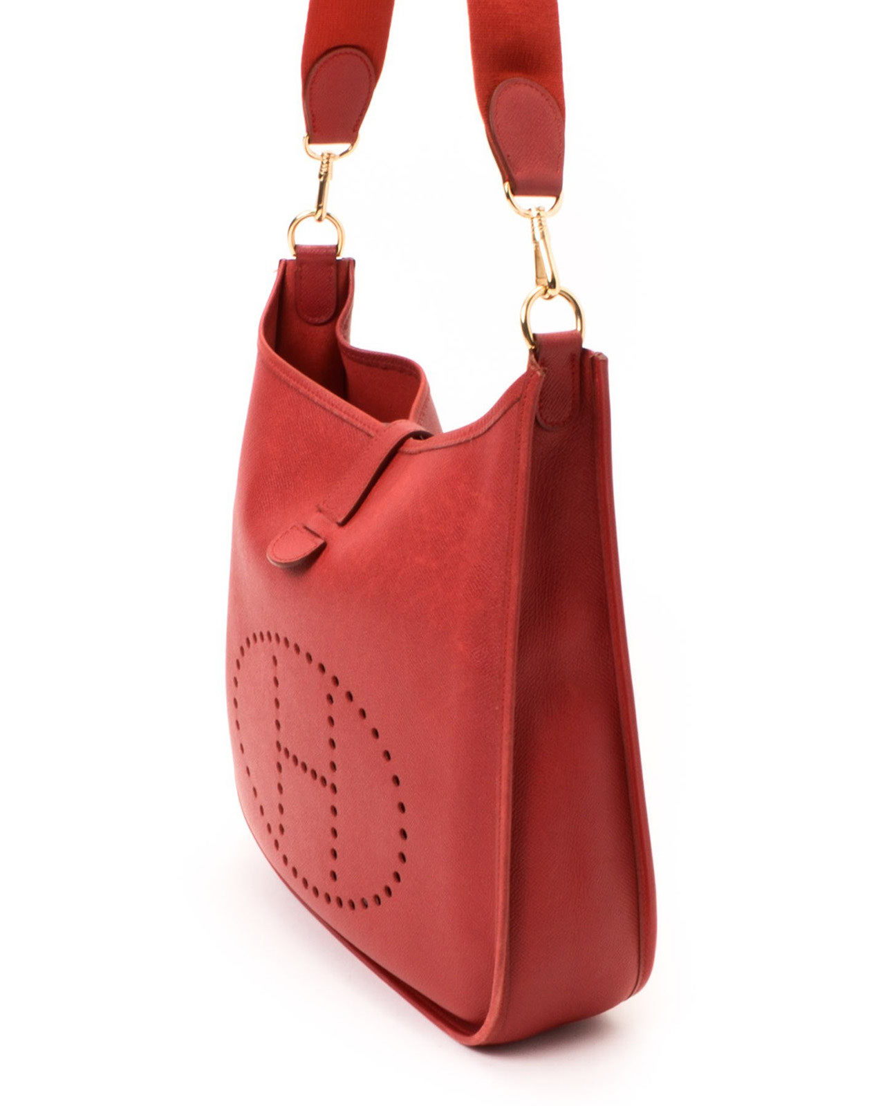 Herms Herm??S Red Evelyne Gm Shoulder Bag in Red | Lyst  