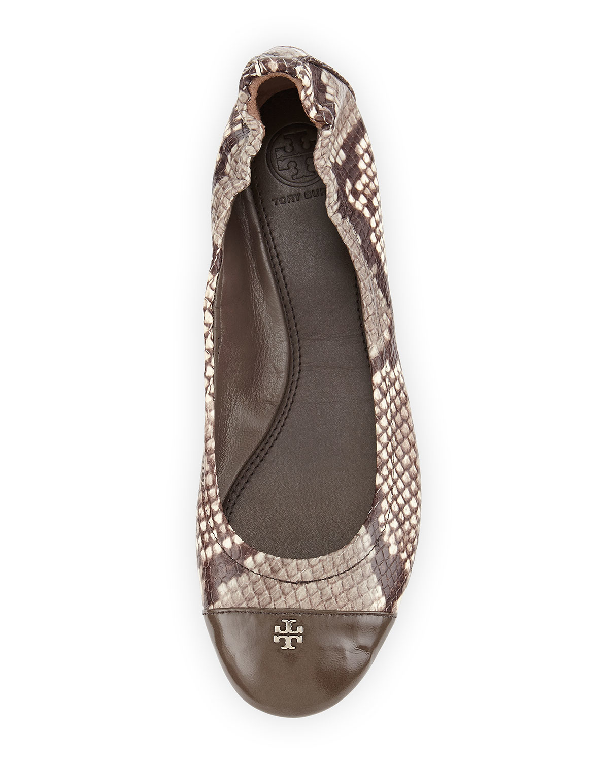 tory burch snake print flats