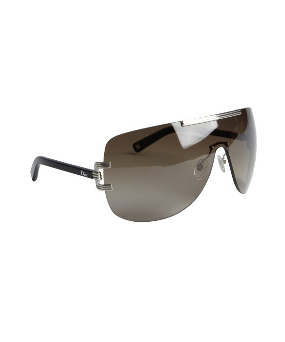 Lyst Dior Black Metal Wrap Shield Dior Graphix 1 Sunglasses In Black