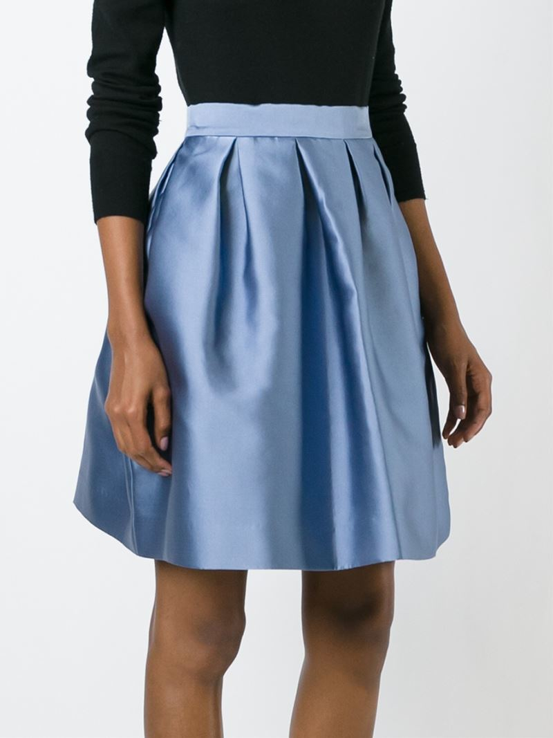 P.A.R.O.S.H. Dirndl Skirt in Blue Lyst