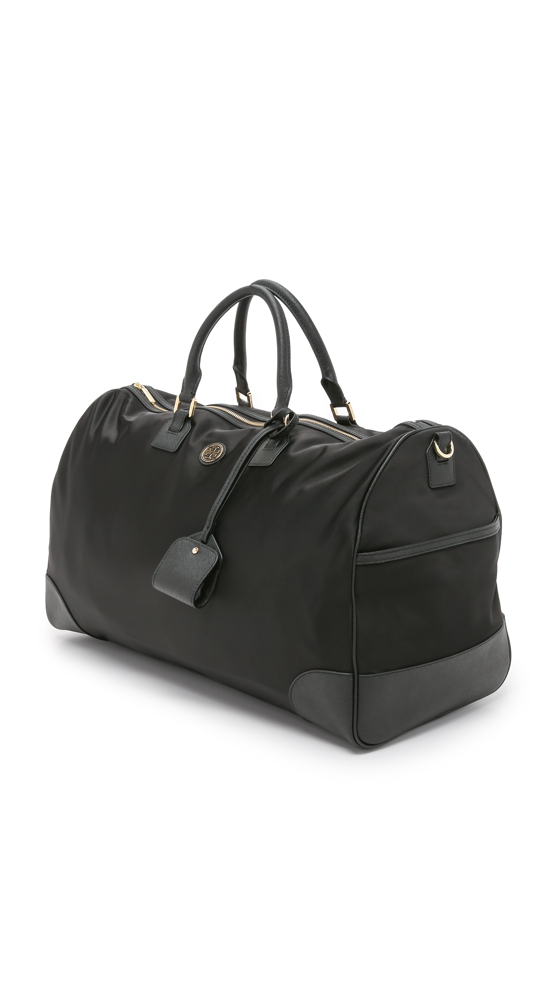 Lyst Tory Burch Nylon Dena Duffel Bag Black In Gallery