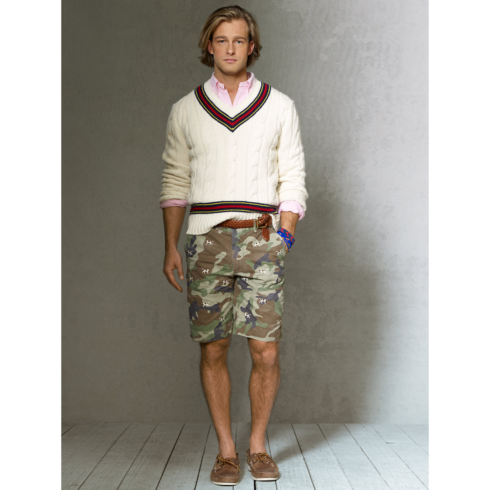Lyst - Polo Ralph Lauren Cotton-Blend Cricket Sweater in Natural for Men