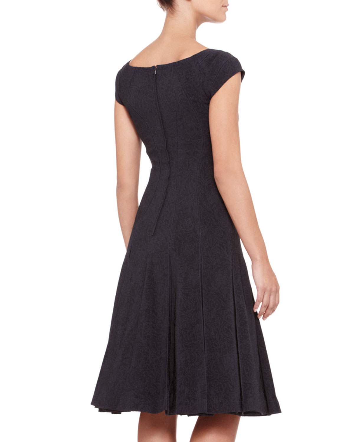 pleated cap sleeve