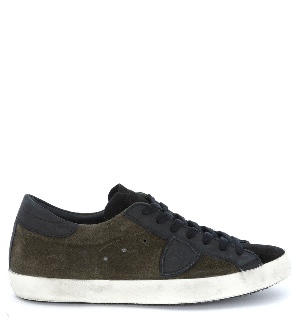 Philippe model Classic Hunter Green Suede Flat Sneaker in Green for Men ...
