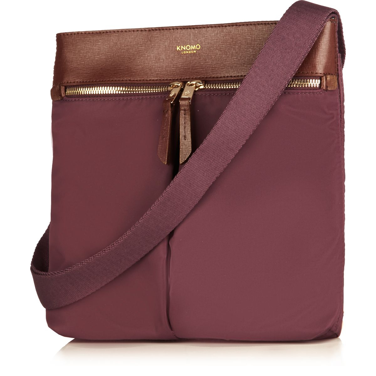 purple cross body bag