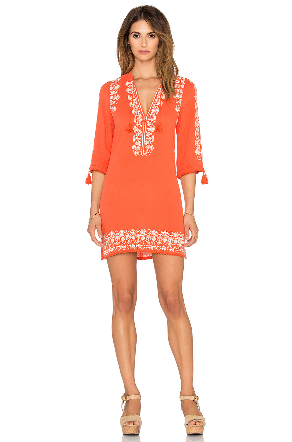 Lyst - Spell & The Gypsy Collective Santorini Embroidered Tunic Dress ...