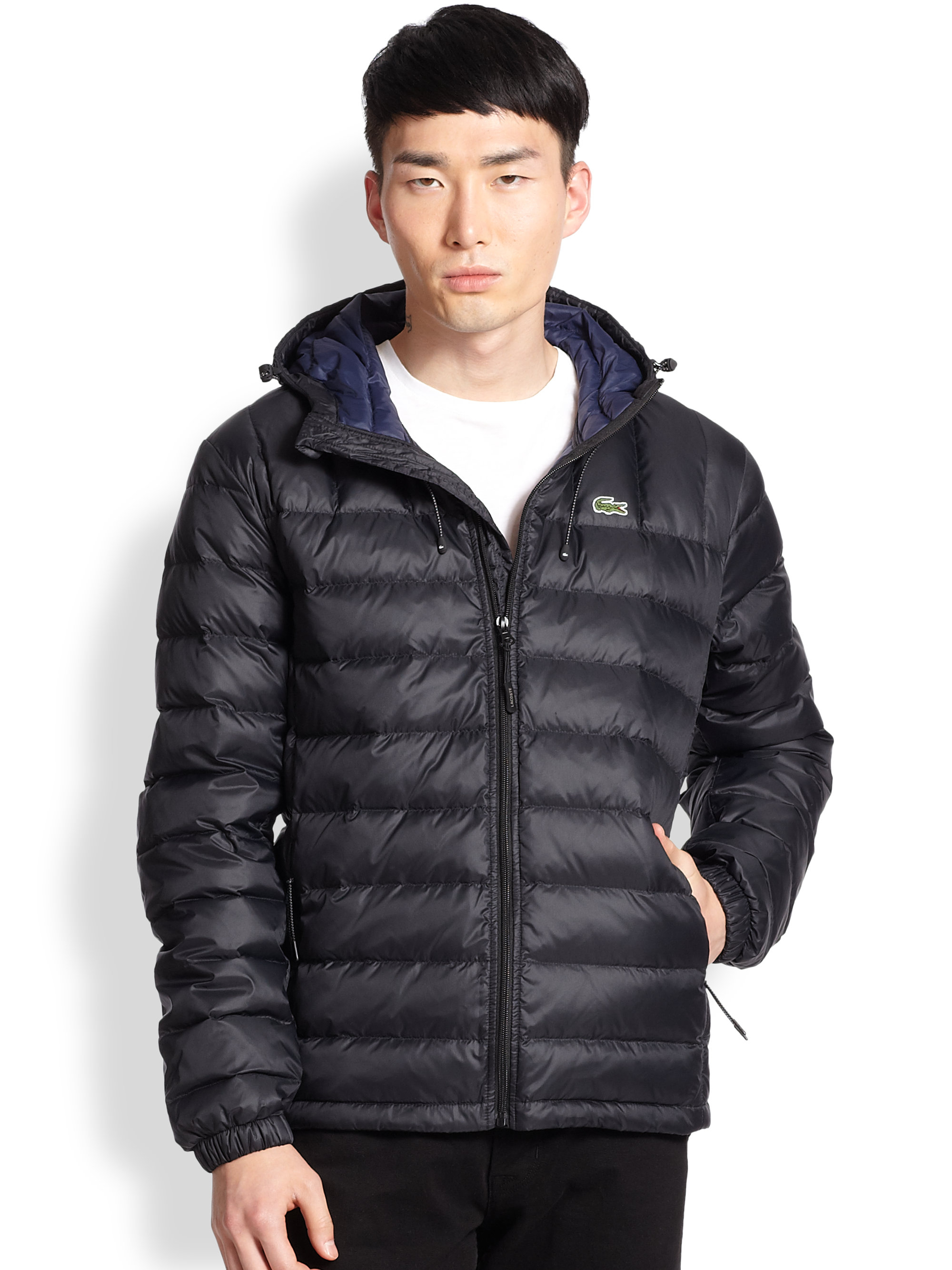 LANBAOSI Ultralight Down Hooded Jacket for Men Packable