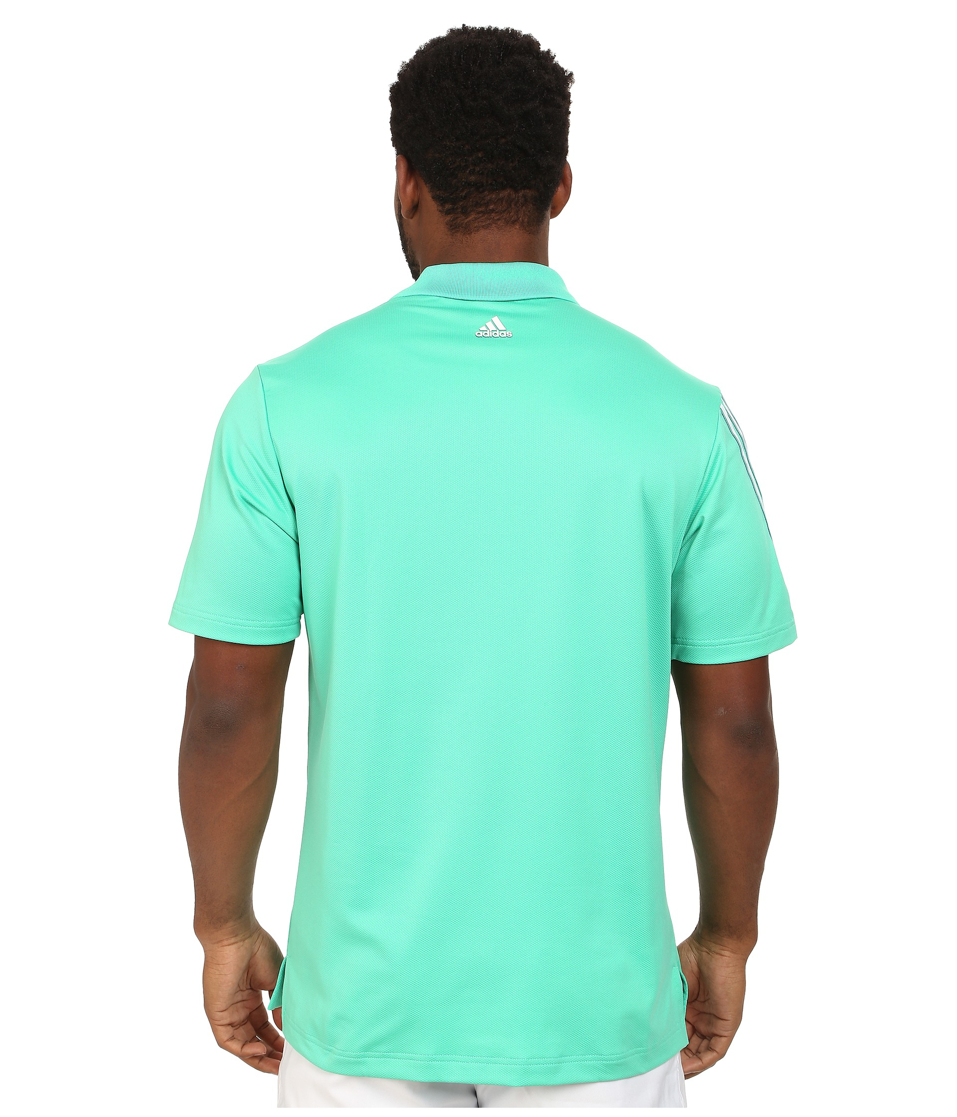 Lyst Adidas Climacool® 3 Stripes Polo In Green For Men