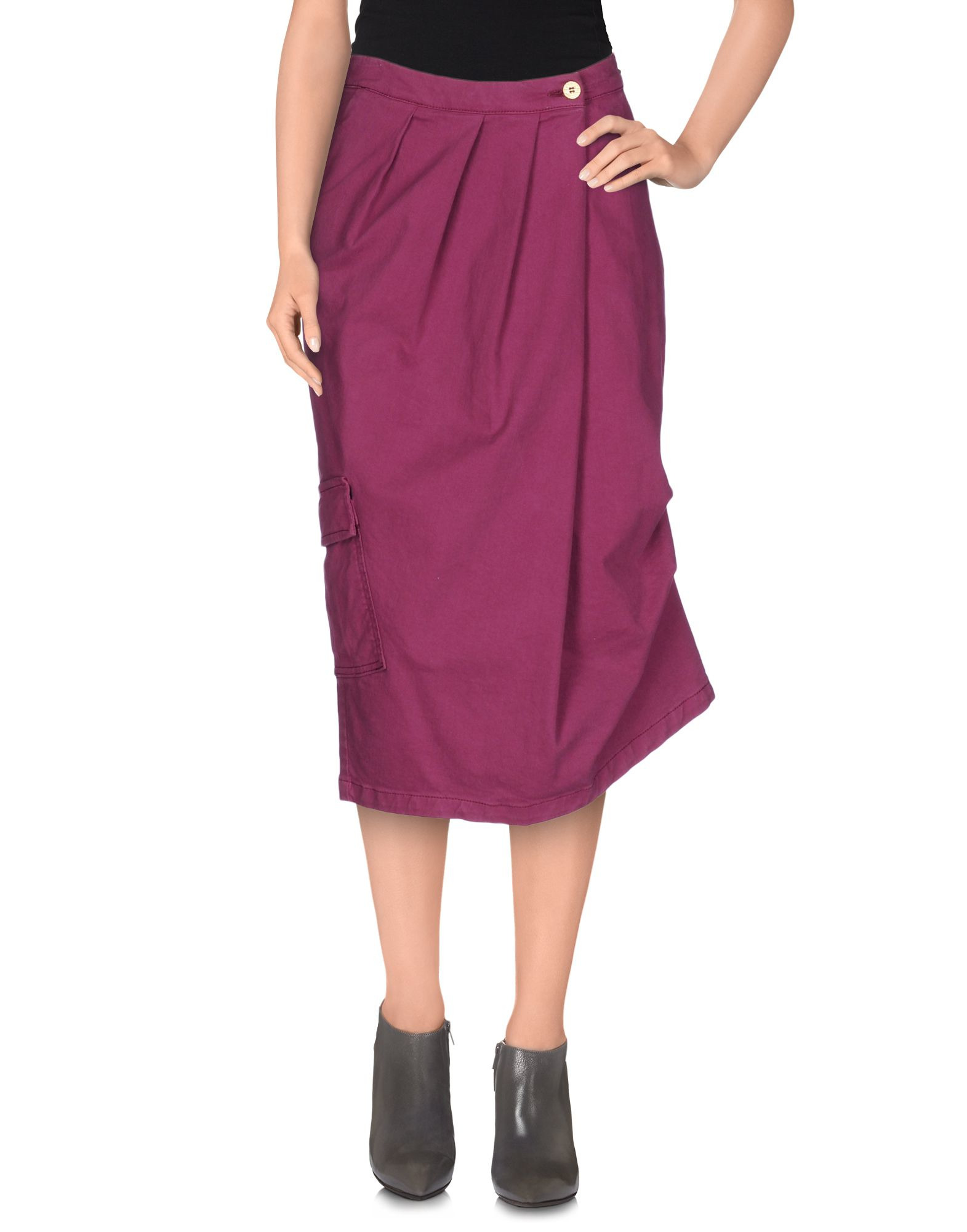 Manila grace Denim Skirt in Purple (Mauve) | Lyst