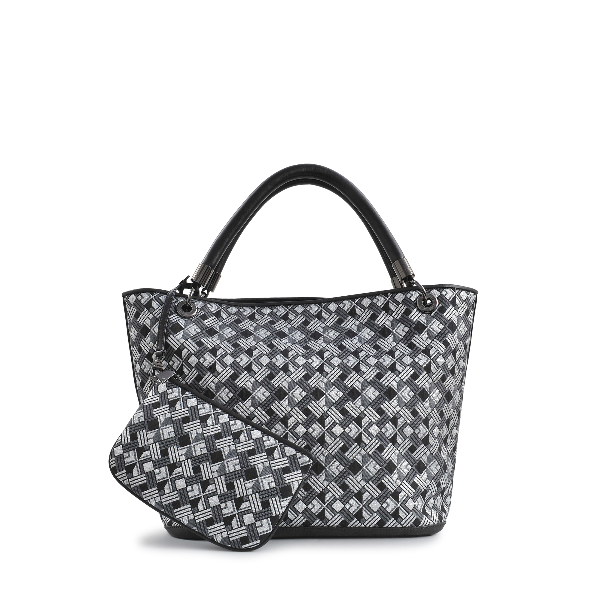 Lancel French Flair Metallic Tote Bag in Black | Lyst