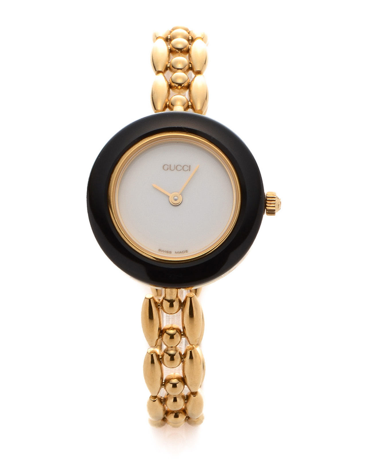 Gucci Interchangeable Bezel Watch in Metallic Lyst