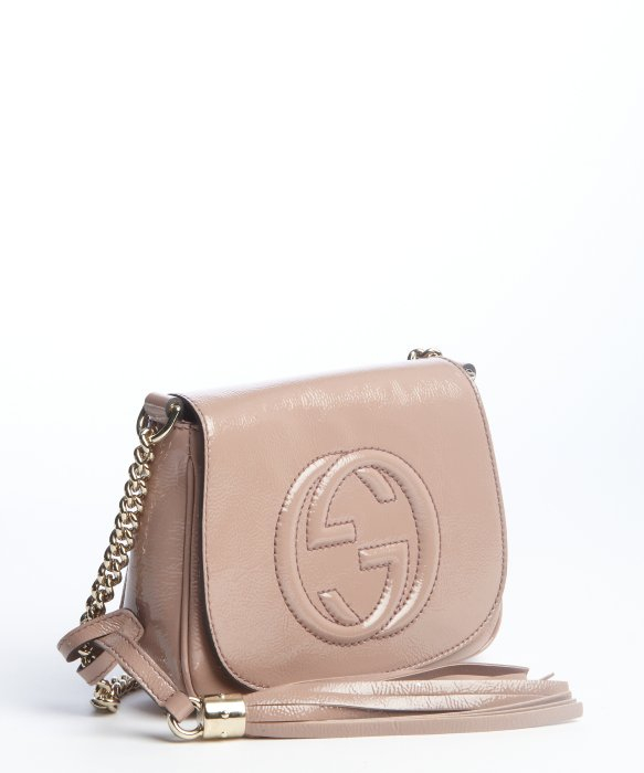 gucci soho patent leather shoulder bag