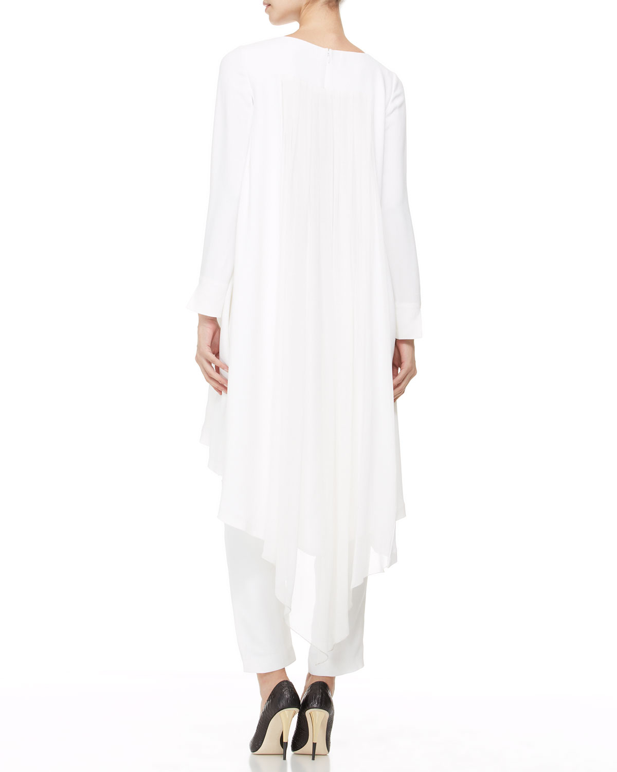 long white tunic dress