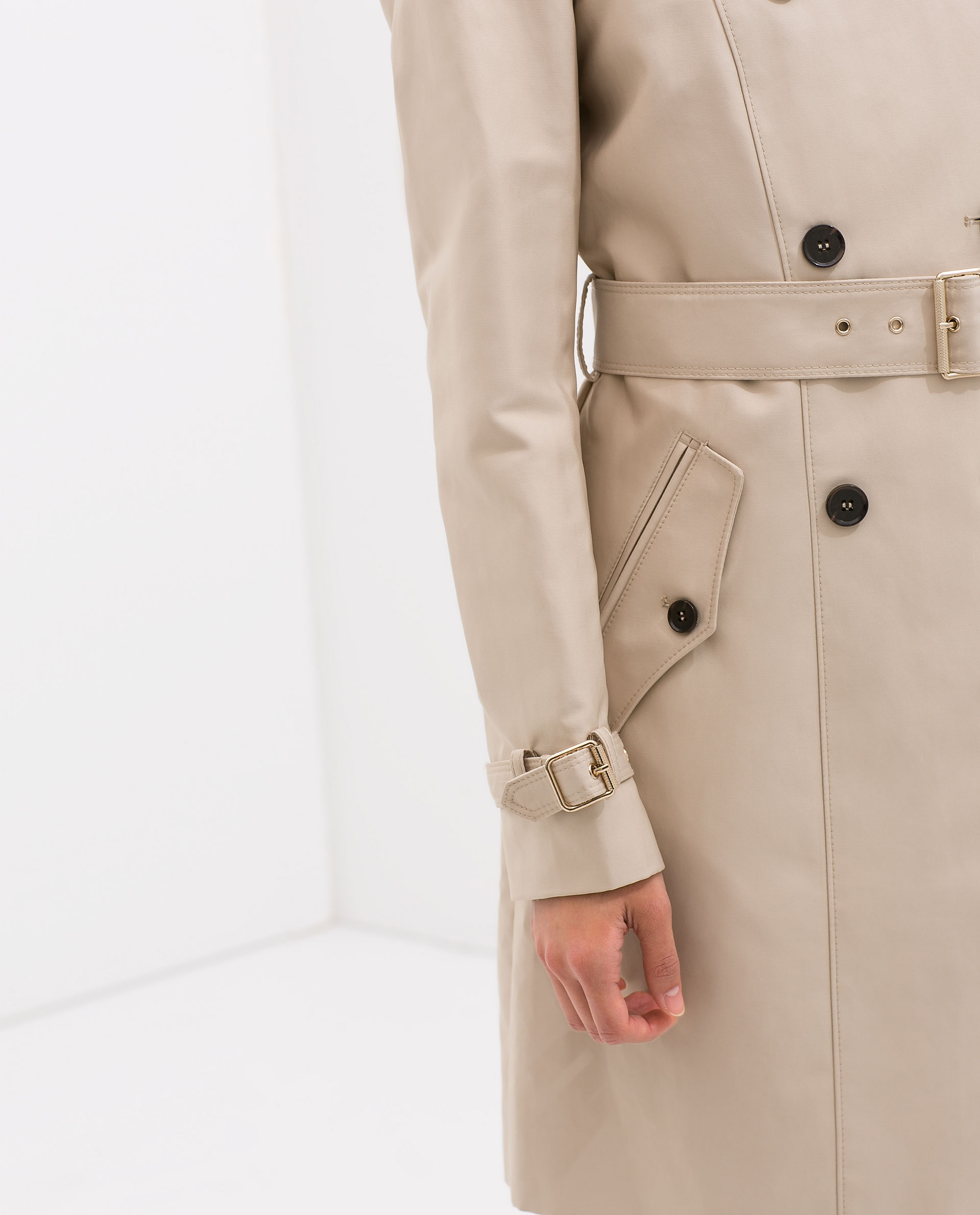 Zara Short Hooded Trench Coat In Natural Lyst What Is The Difference Between Men And Women Trench Coat Find Out Here