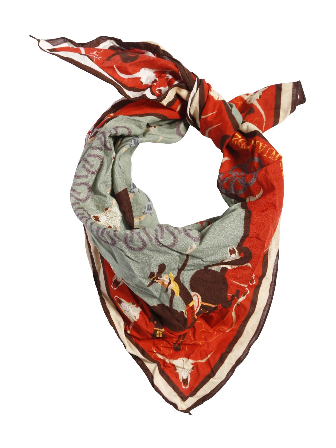 DSquared² Cowboy Printed Cotton Scarf - Lyst